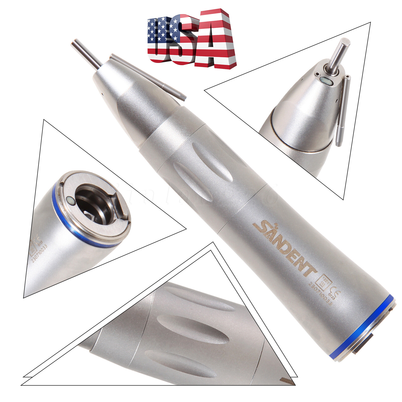 NSK Style Ti-Max X-SG65L Optic External Coolant Straight Handpiece Dental LED