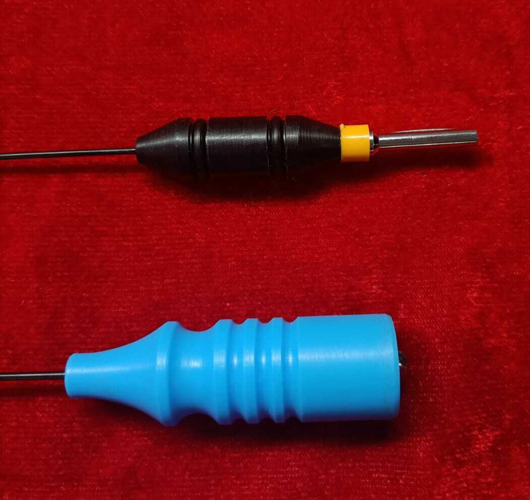 2pc Laparoscopic Hysteroscopy Monopolar L-Hook Spatula 5FR Endoscopy Instruments