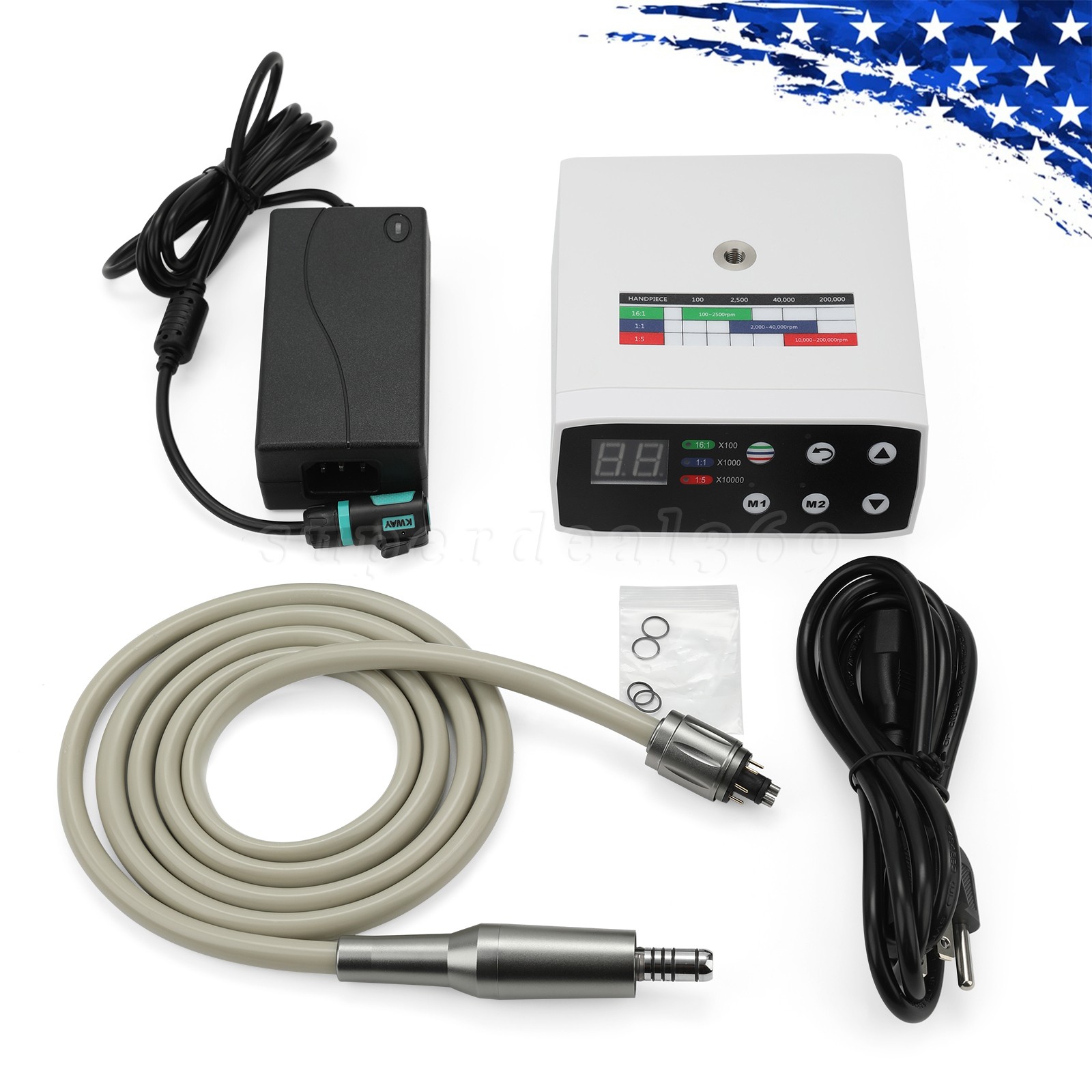 Dental Brushless LED Electric Micro Motor Fit NSK E-Type 1:1/16:1/1:5 Handpiece