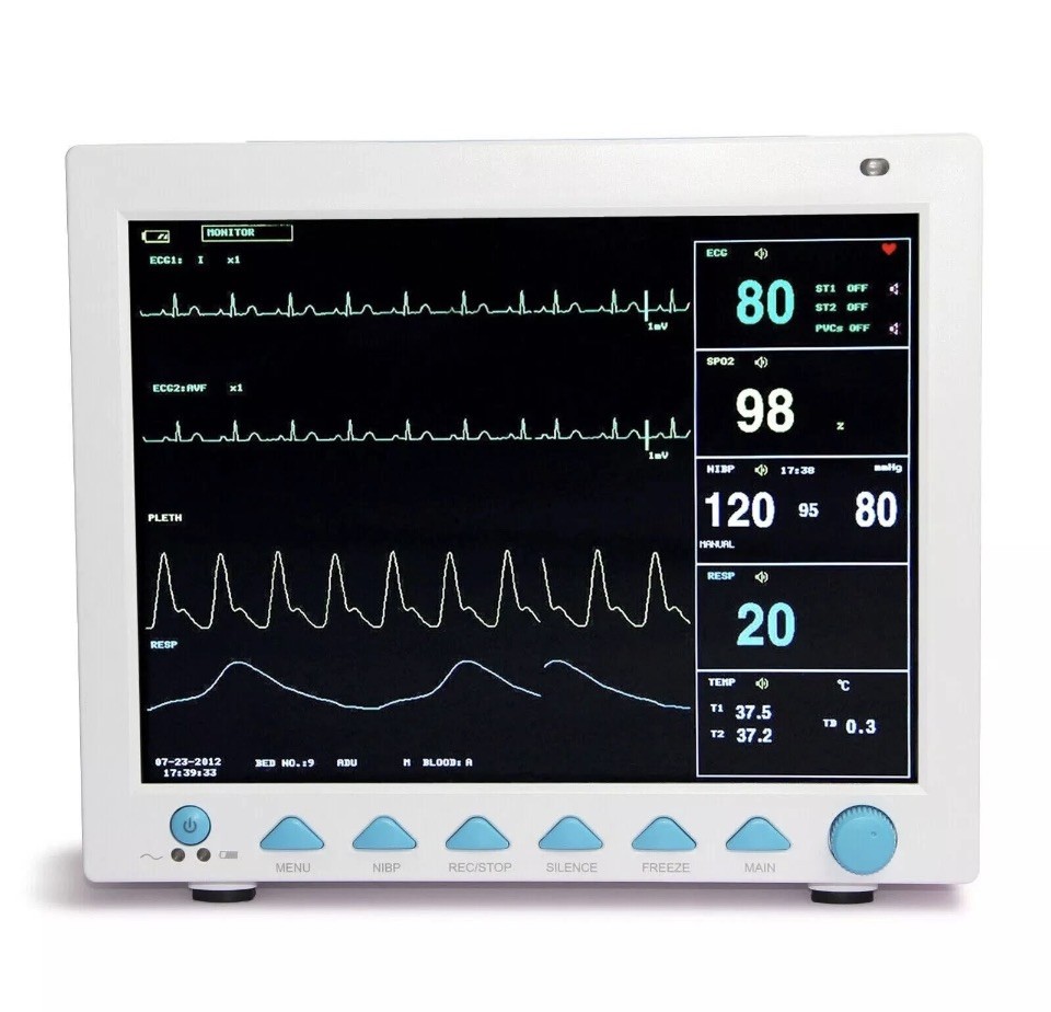 CONTEC CMS8000 Multiparameter Patient Vital Signs Monitor, 12.1” Color Display