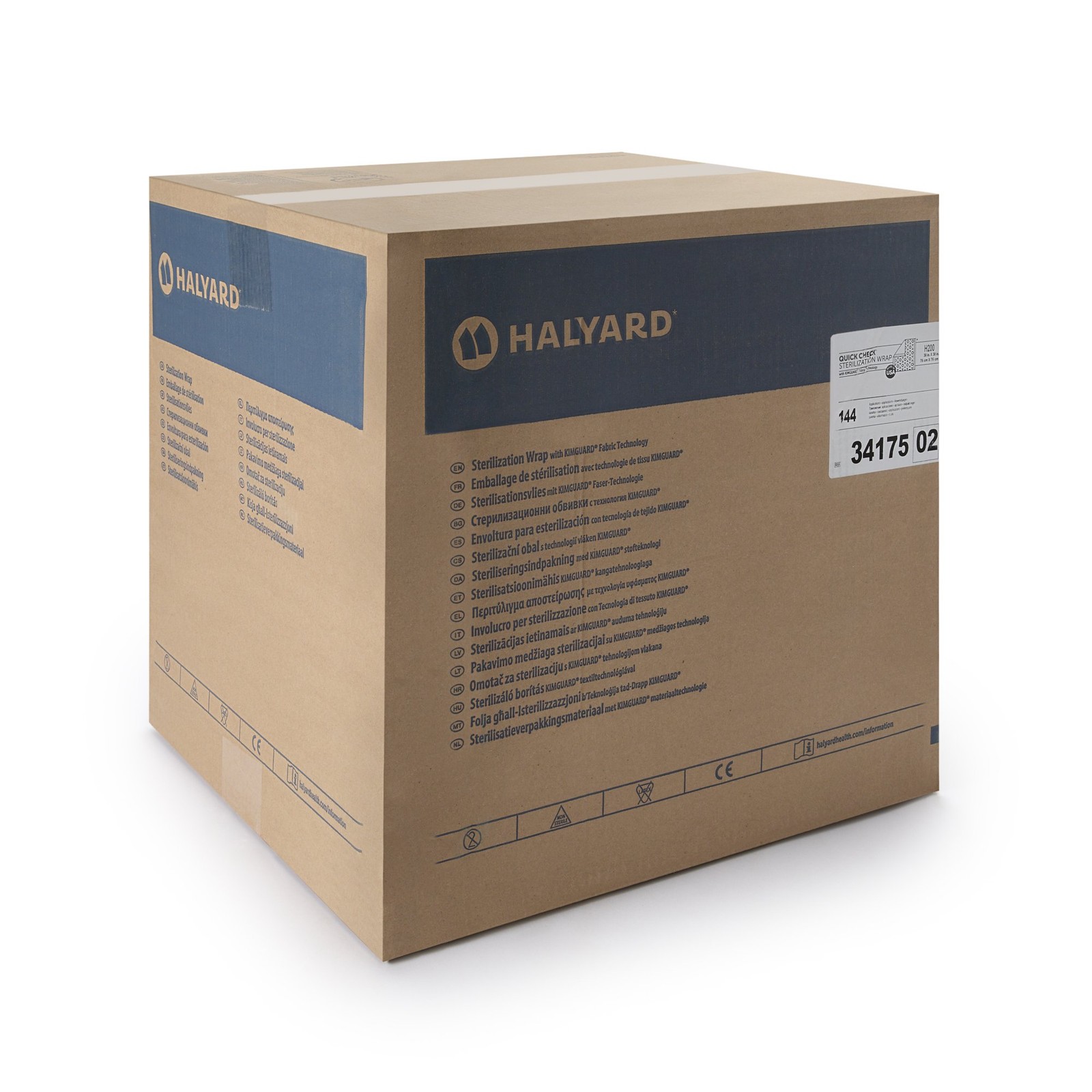 QUICK CHECK* H200 Sterilization Wrap Dual Layer White Blue 30X30″ 144 Ct