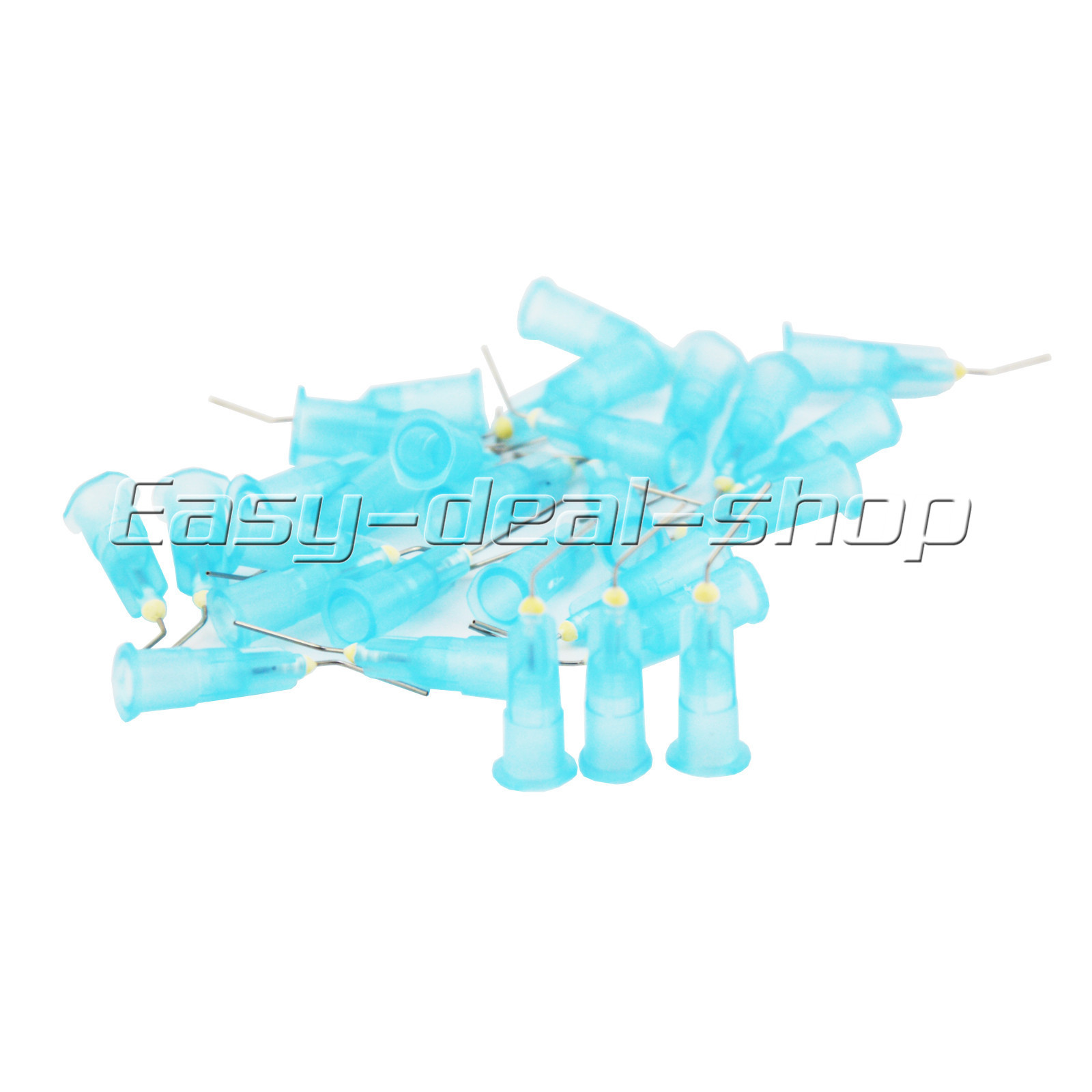 PRE BENT FLOW NEEDLE TIPS BLUE 25 GAUGE 100PCS FOR ETCH DENTAL
