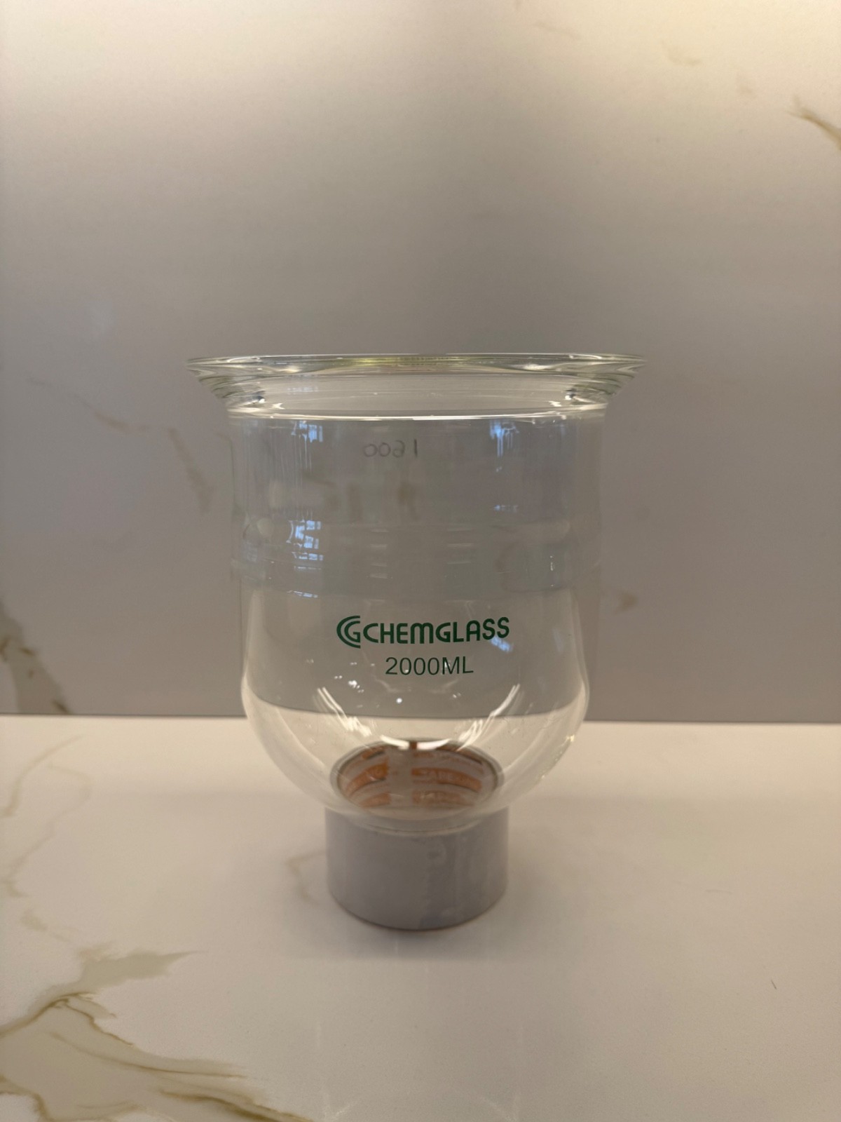 ChemGlass – 2000ml Reaction Vessel, Cylindrical, 150mm Schott O-Ring Flange
