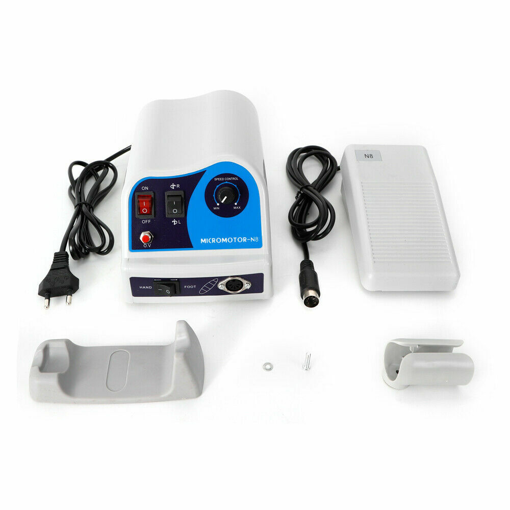 45K RPM Micromotor Dental Lab N8 Electric Polishing Polisher & Handpiece 110V US