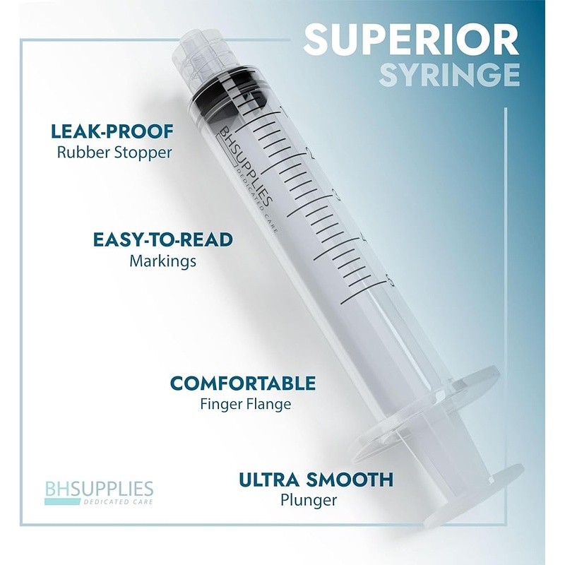 Sterile Luer Lock Syringes 1ml Pack of 100 Single Use Medical Industrial