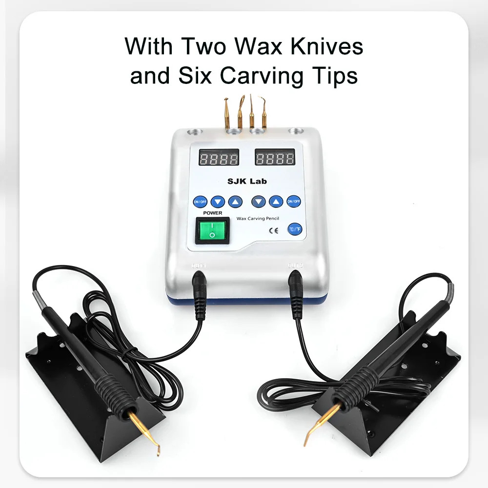 6 Tip Dental Lab Digital Electric Wax Waxer Carver Double Carving Pen/pencil New