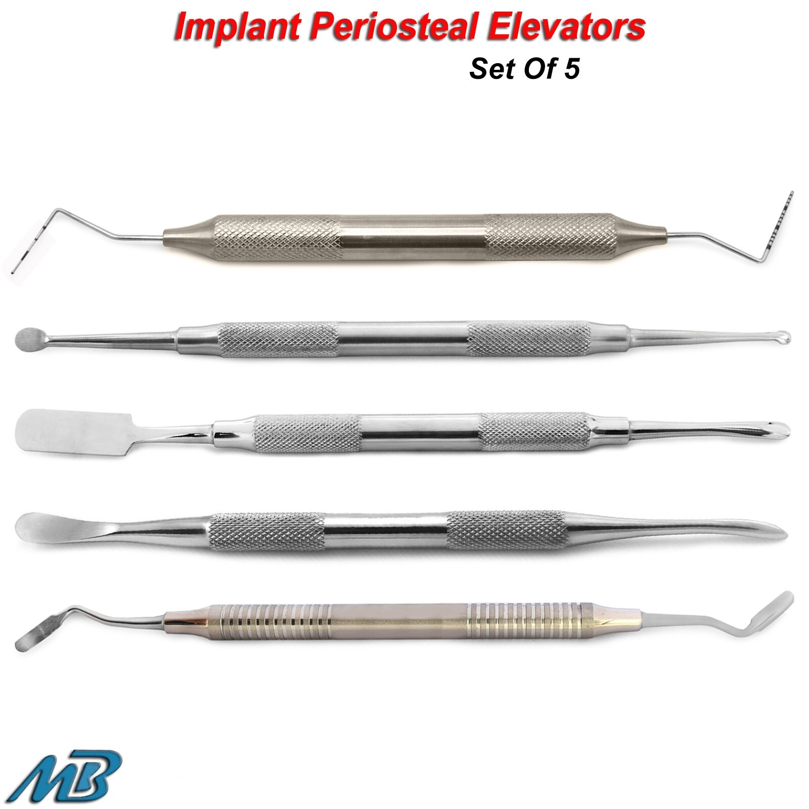 Oral Surgery Periotome Elevators Molt 9 Buser Prichard CP-15 Dentists Instrument
