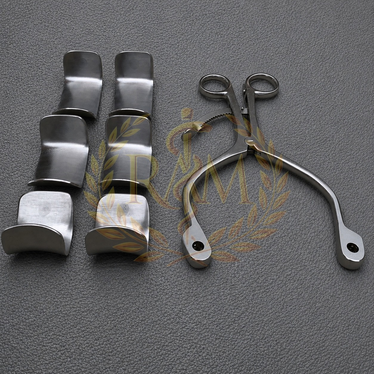 Kolbel Retractor Complete Set With 6 Blades, Shoulder Retractor Surgical