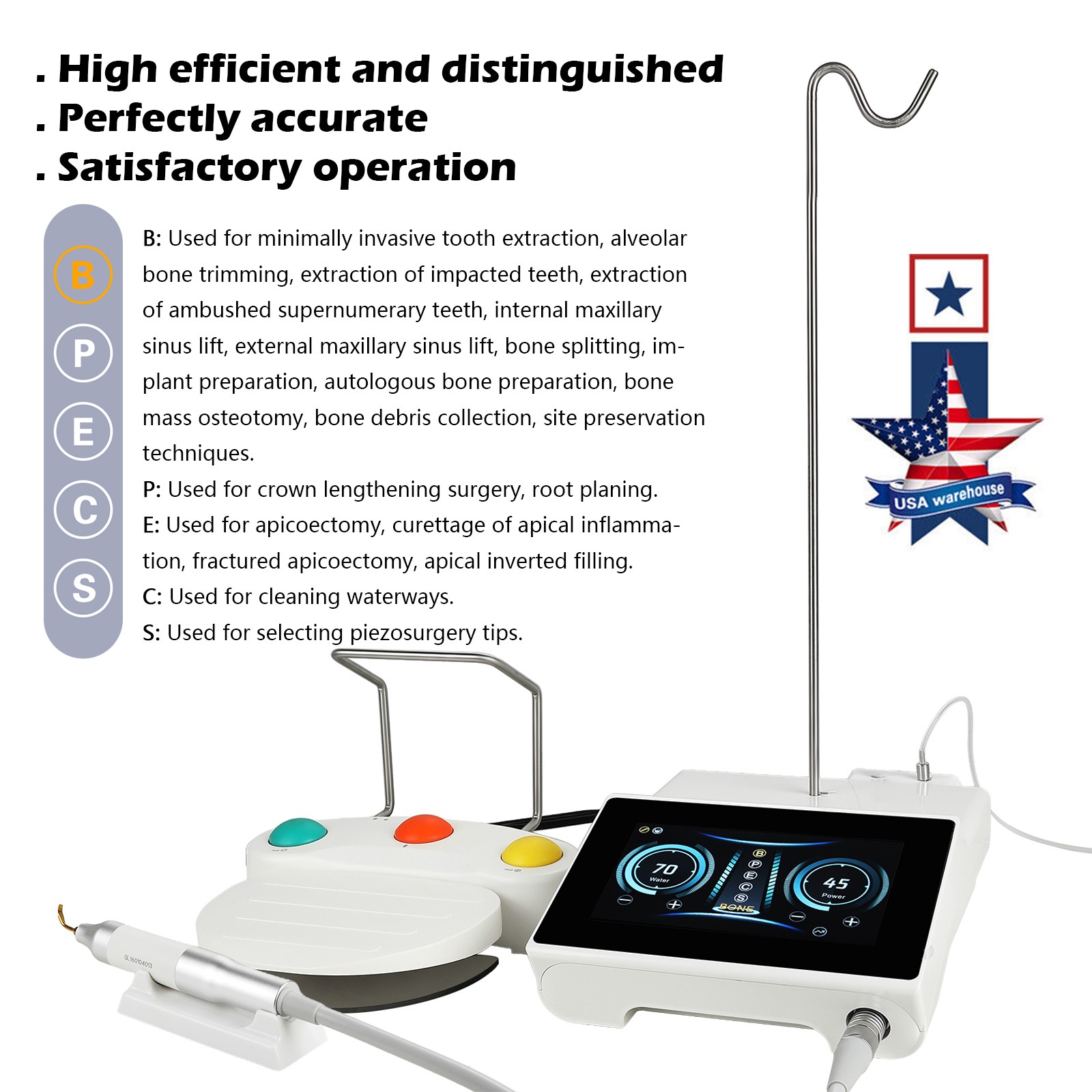 Dental AI Surgery Smart Piezo Ultrasonic Bone Surgery Cutter