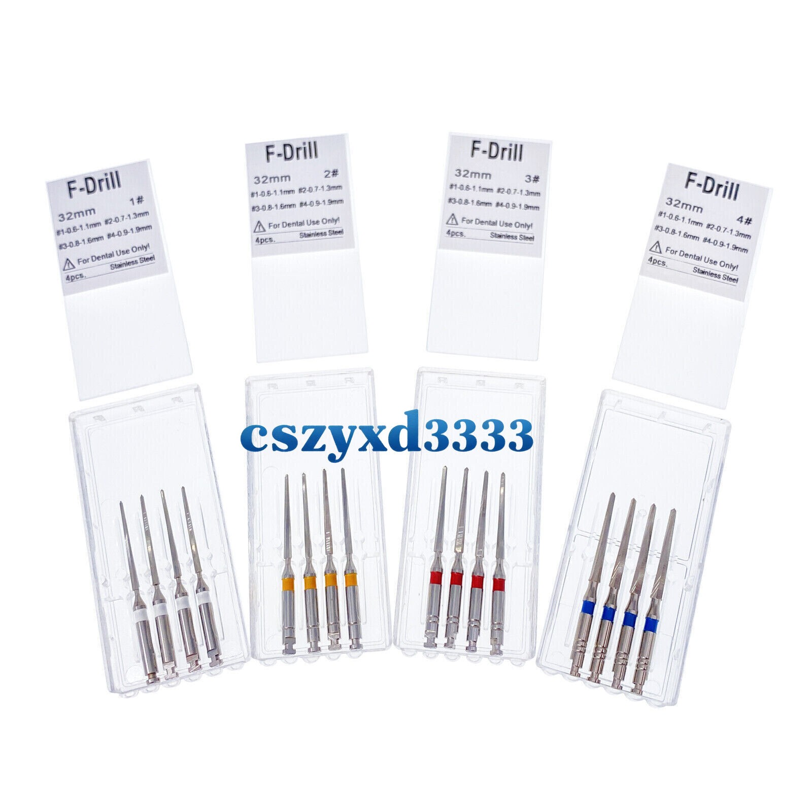 1/3/5/10 Box Dental Endodontic Stainless Steel Root Canal Fiber Post Drills