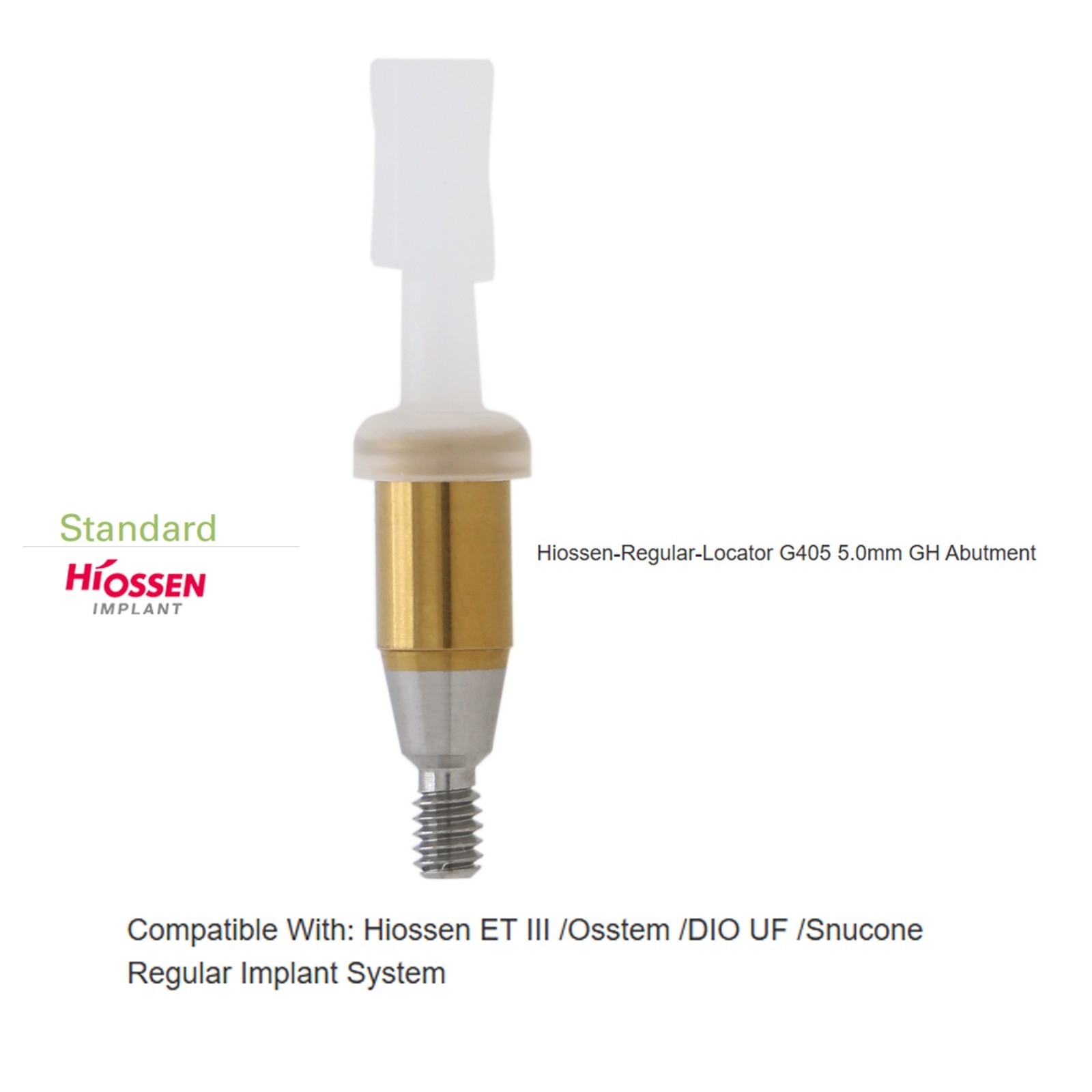 Overdenture Locator Abutment Regular/Mini Hiossen ET Platform Compatible 1-7.0mm