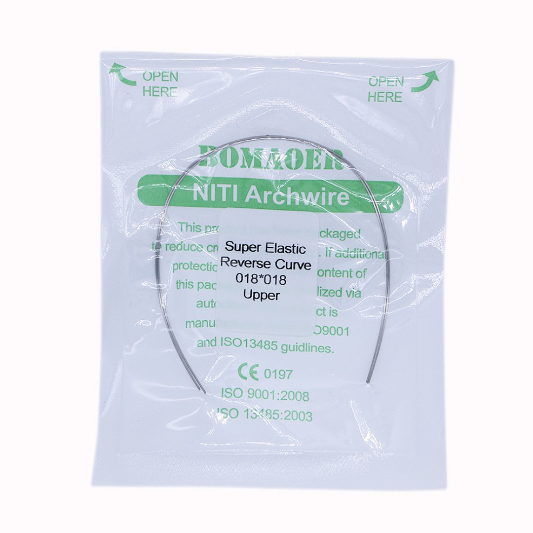 100×Dental Orthodontic Niti Rectangular Arch Wires Reverse Curve 18×18 Upper