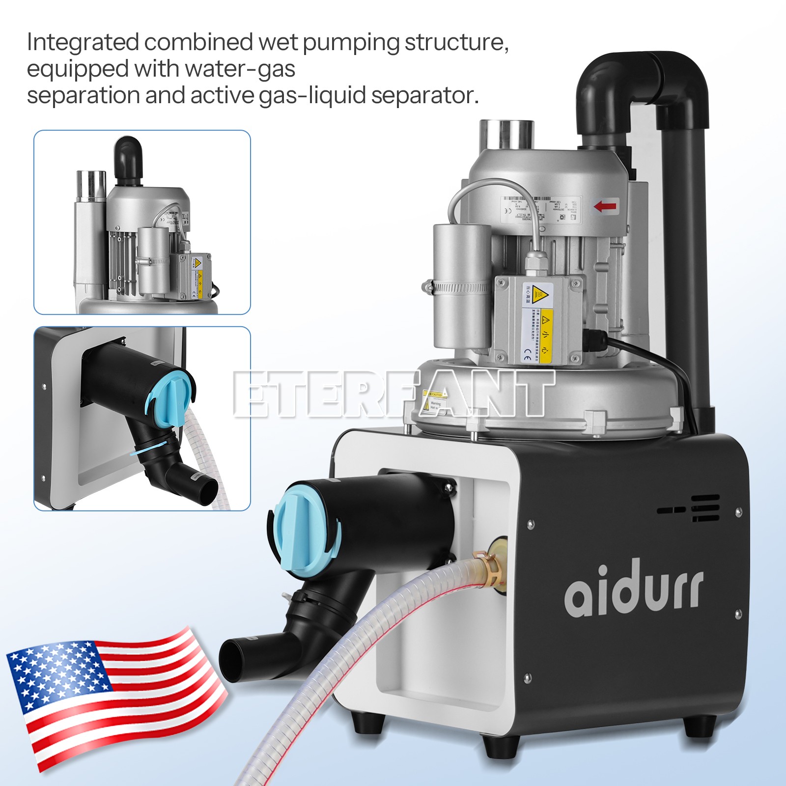 Dental Electric Semi-Dry Type Suction Machine Vacuum System DE101 600L/min