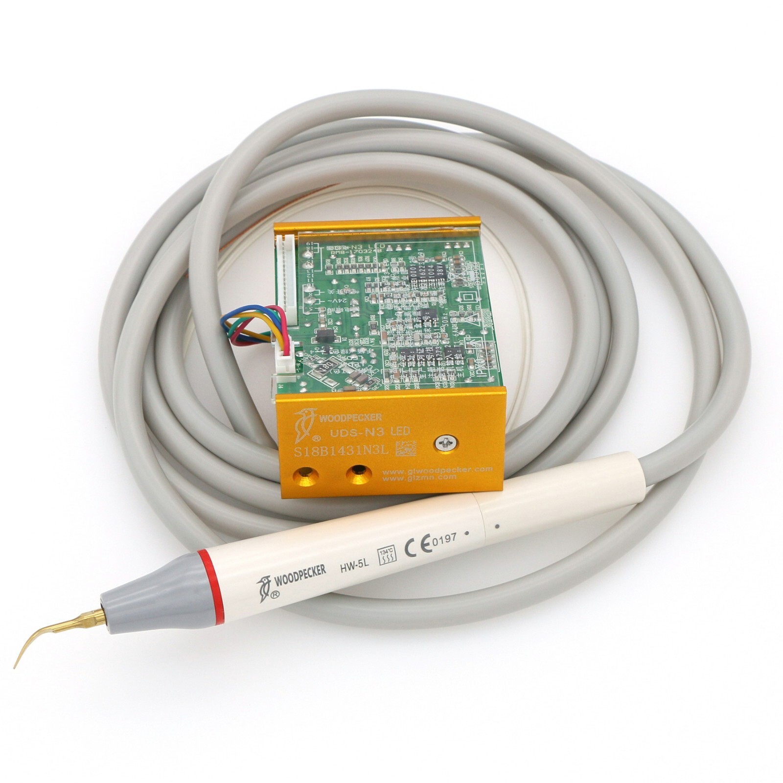 US Woodpecker Dental Built in Ultrasonic Piezo Scaler UDS-N3 LED Handpiecce EMS