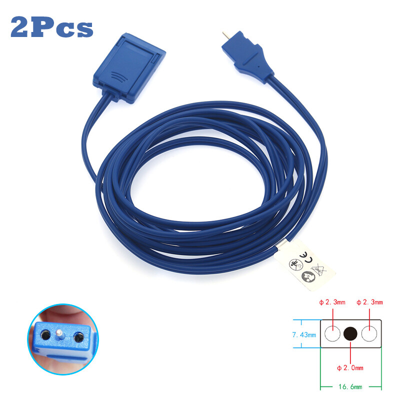 3m Electrosurgical Reusable ESU Patient Cable, 2xHole REM Plug to Negative Plate