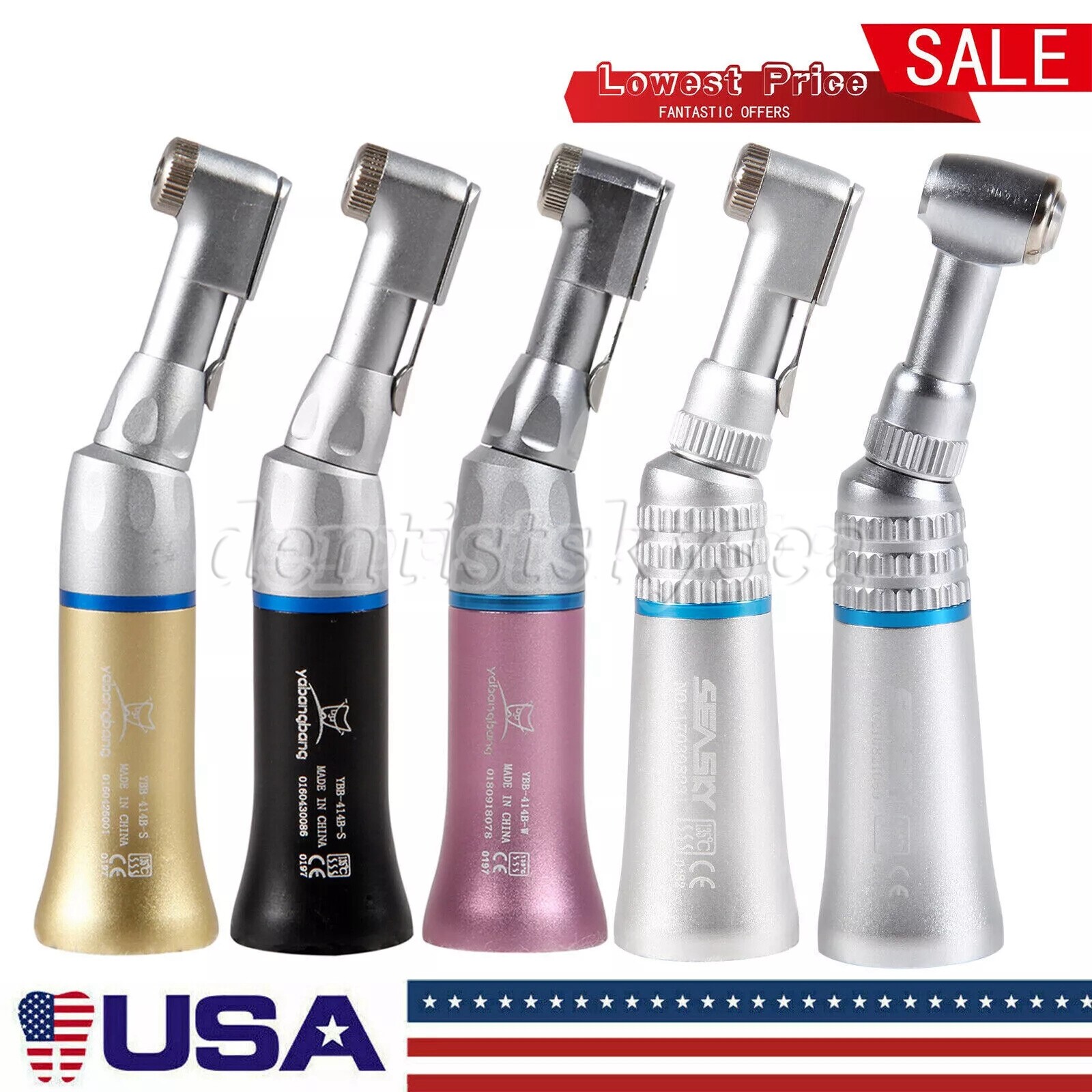 Slow/Low Speed Contra Angle Handpiece Latch/Push fit NSK E-type Motor ORR Dental