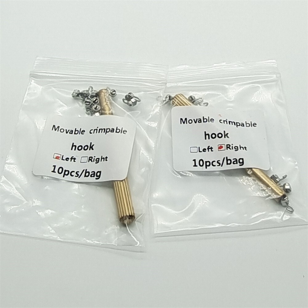 20 Pcs Dental Orthodontic Crimpable Hooks Stops Arch Wire Gurin Lock + Driver