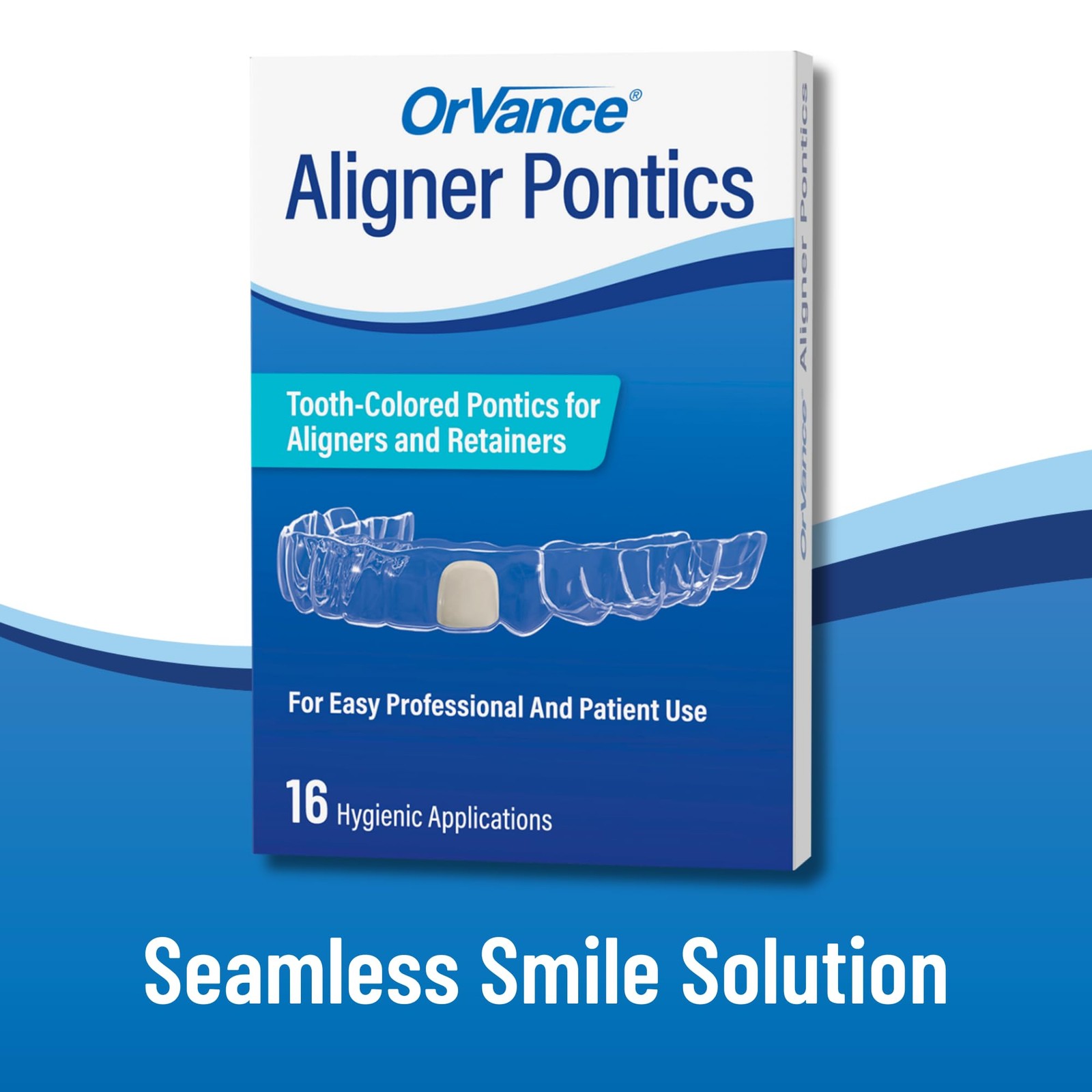 OrVance Aligner Pontics – Original 16 Count (Pack of 1), Medium Shade