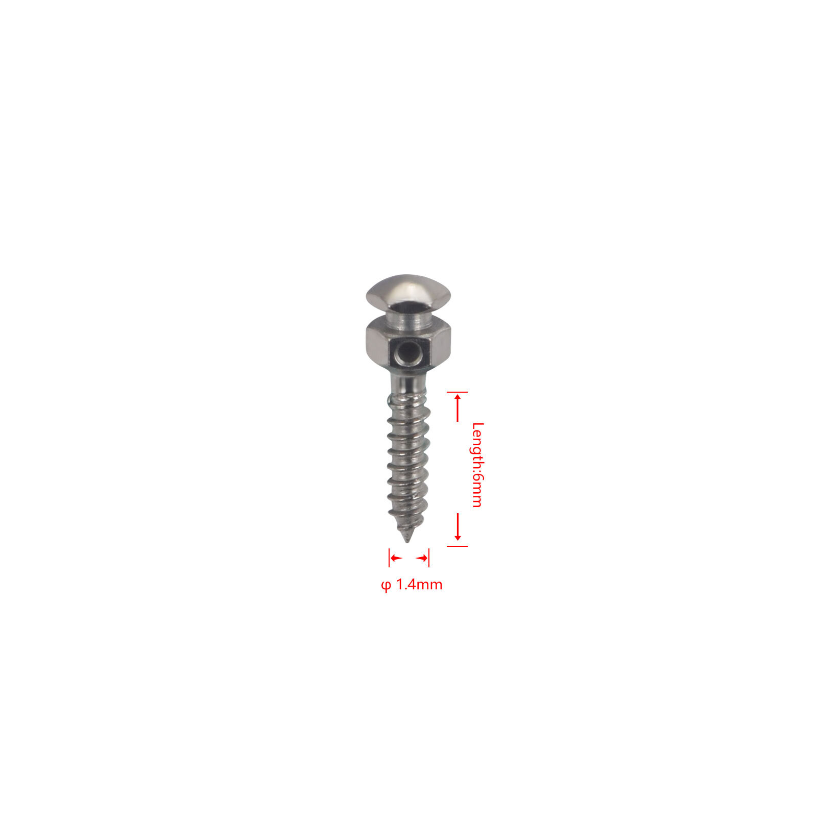 Dental Orthodontic Micro Implants Mini Screw Self-Drilling 10 Sizes & Handle R