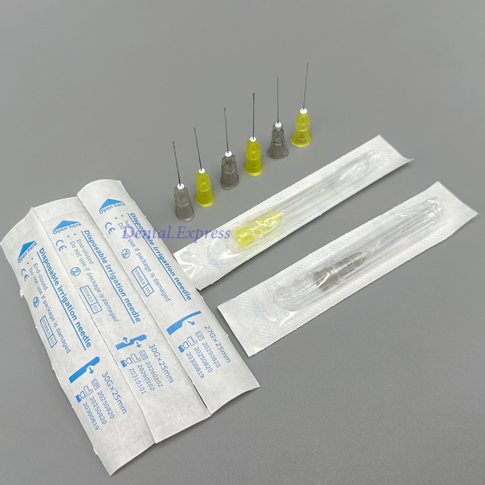 100pcs/Pack Dental Endo Irrigation Needle Syringe Tips Disposable 27G/30G 25mm
