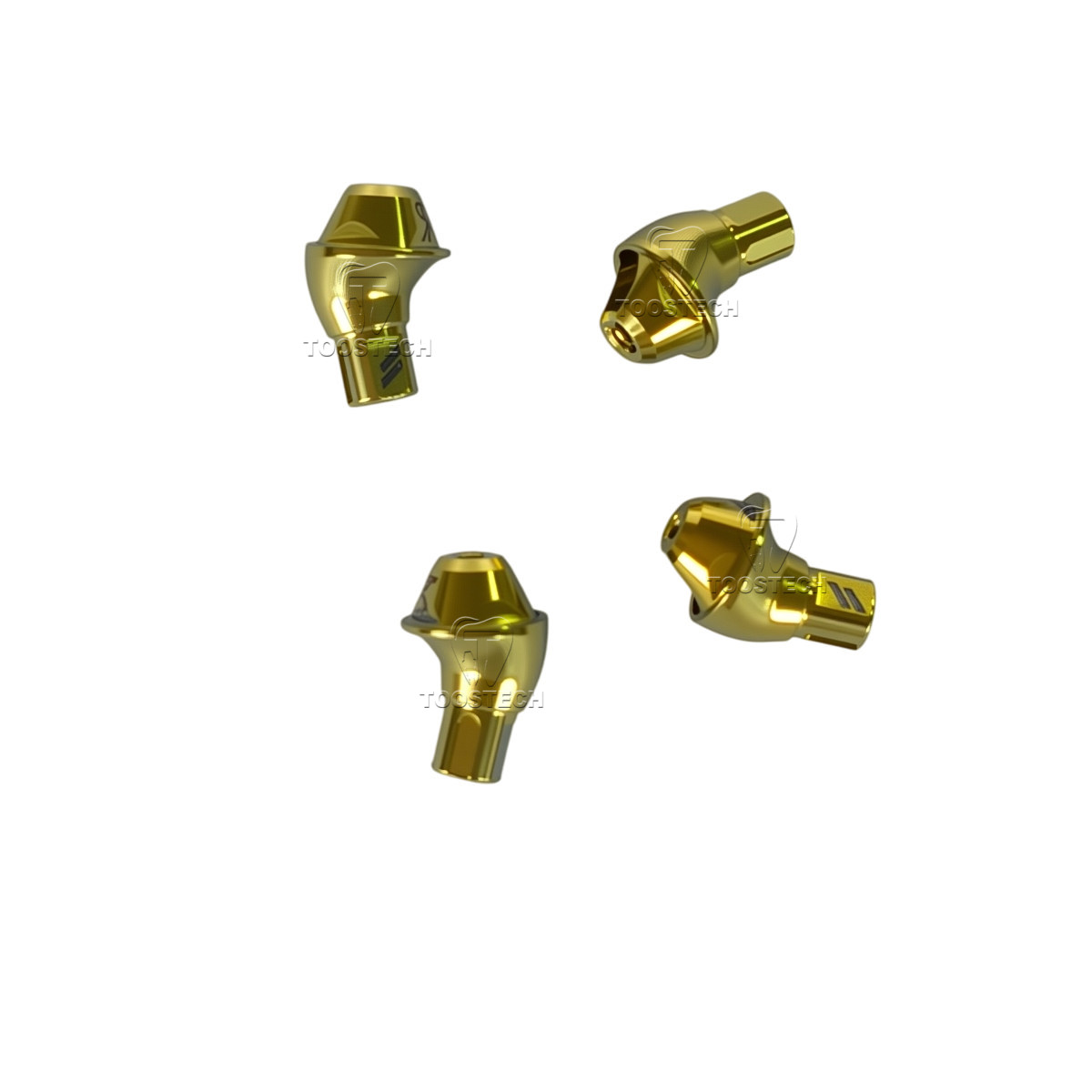 10pcs multi unit angled abutment fits to Straumann ITI NC/RC 17 degree D4.6mm