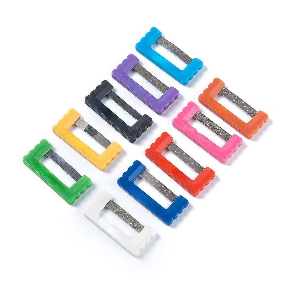 1Box Reusable Interproximal Reduction Enamel Dental Orthodontic Strip -10Pcs/Box