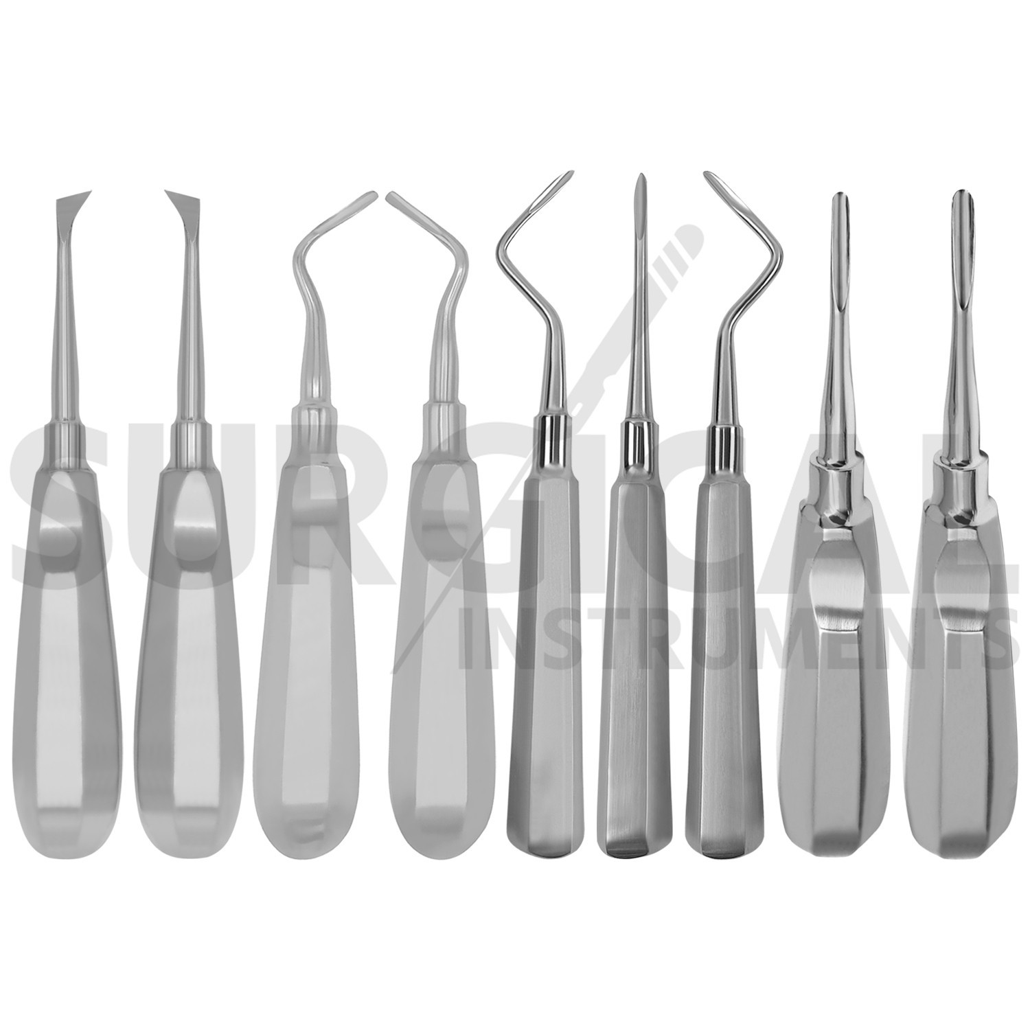 74 Pcs Oral Dental Extraction Surgery Extracting Elevators Forceps German Grade