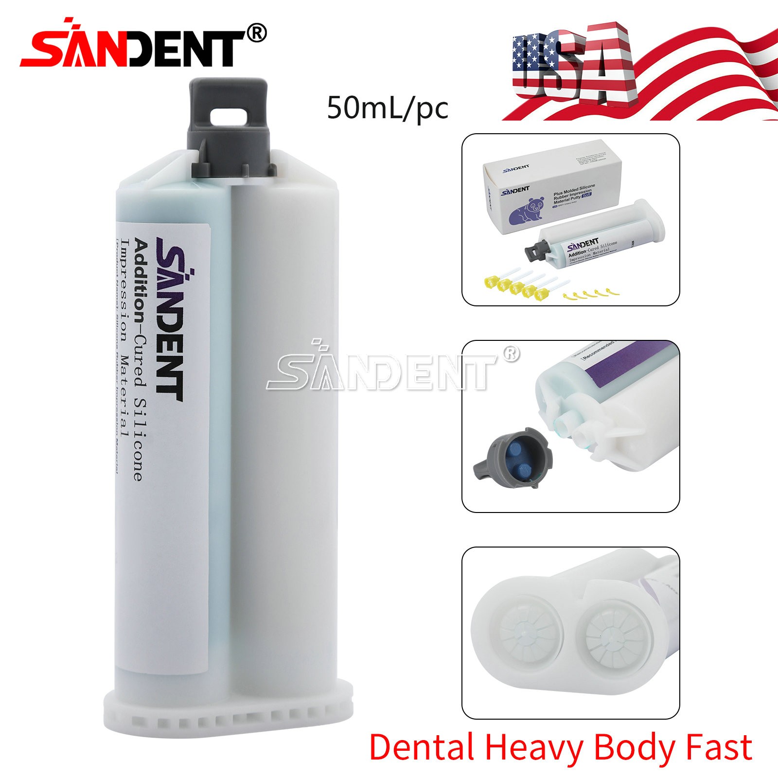 16x Heavy Body Fast Set Dental Vinyl Polysiloxane Impression Material VPS PVS