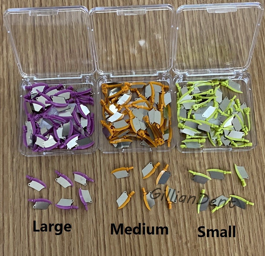 50PCS Dental Fender Interproximal Wedges Matrix Blade Guard Matrices L/M/S 134°C