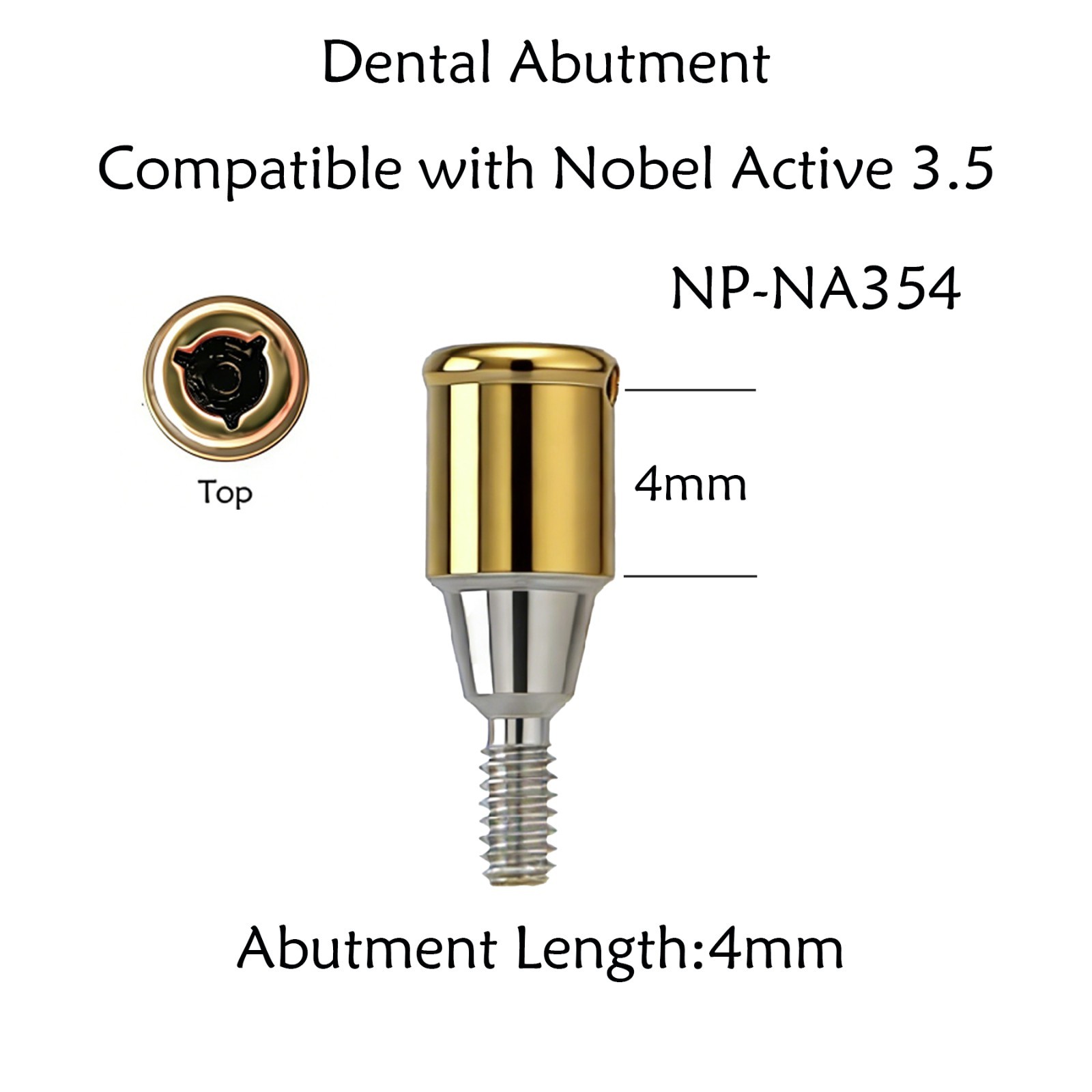 US Locator Tapered Abutment for Nobel Active Biocare Conical Connection NP 1-5mm