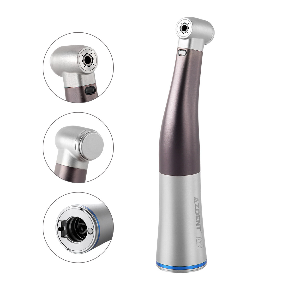 Dental 1:1/1:4.2/1:5 LED Fiber Optic Contra Angle Handpiece Fit E-type Motors