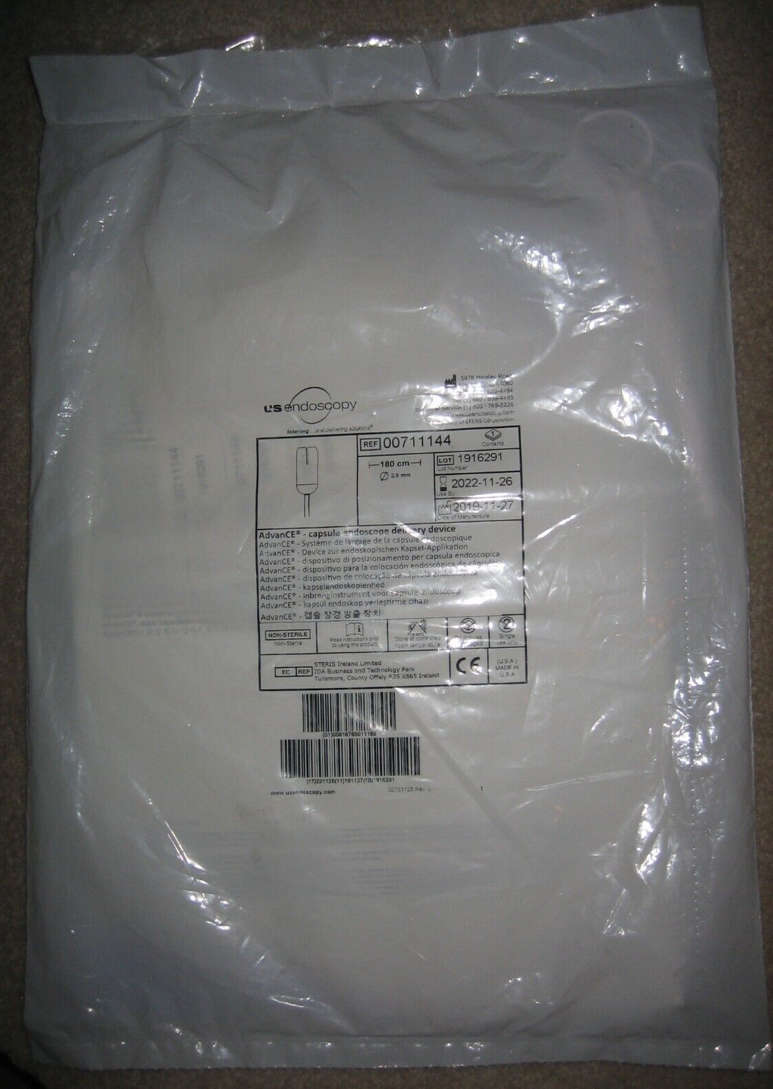 AdvanCE Small Bowel Capsule Placement Dev 00711144 Exp 2023-10-15 US Endoscopy