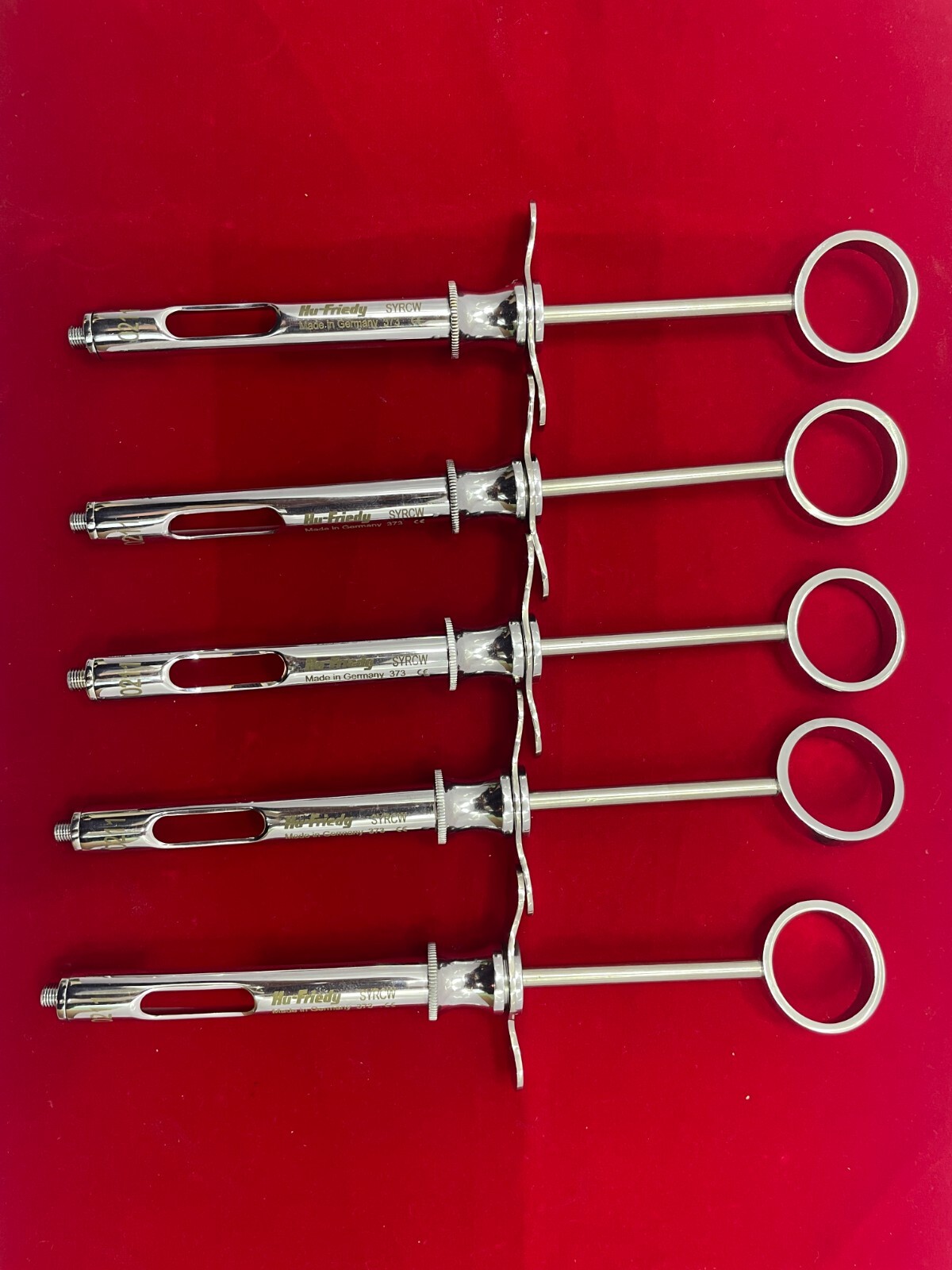 Hu-Friedy SYRCW Anesthetic Aspirator Syringe CW Cooke-Waite Winged 1.8 mL (X5)