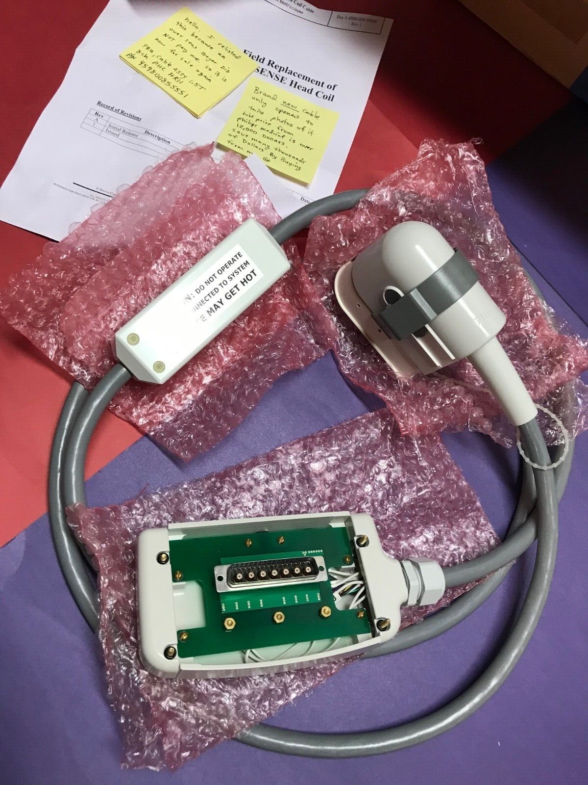 Head Sense 8CH PCH RH Odu Achieva Philips 1.5T Coil Cable 459800855551