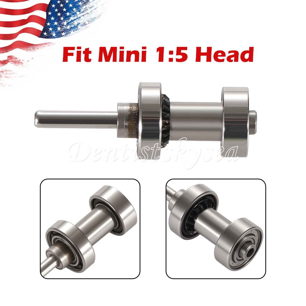 Cartridge Rotor Autochuck For Mini Head 1:5 Low Speed Contra Angle Dental
