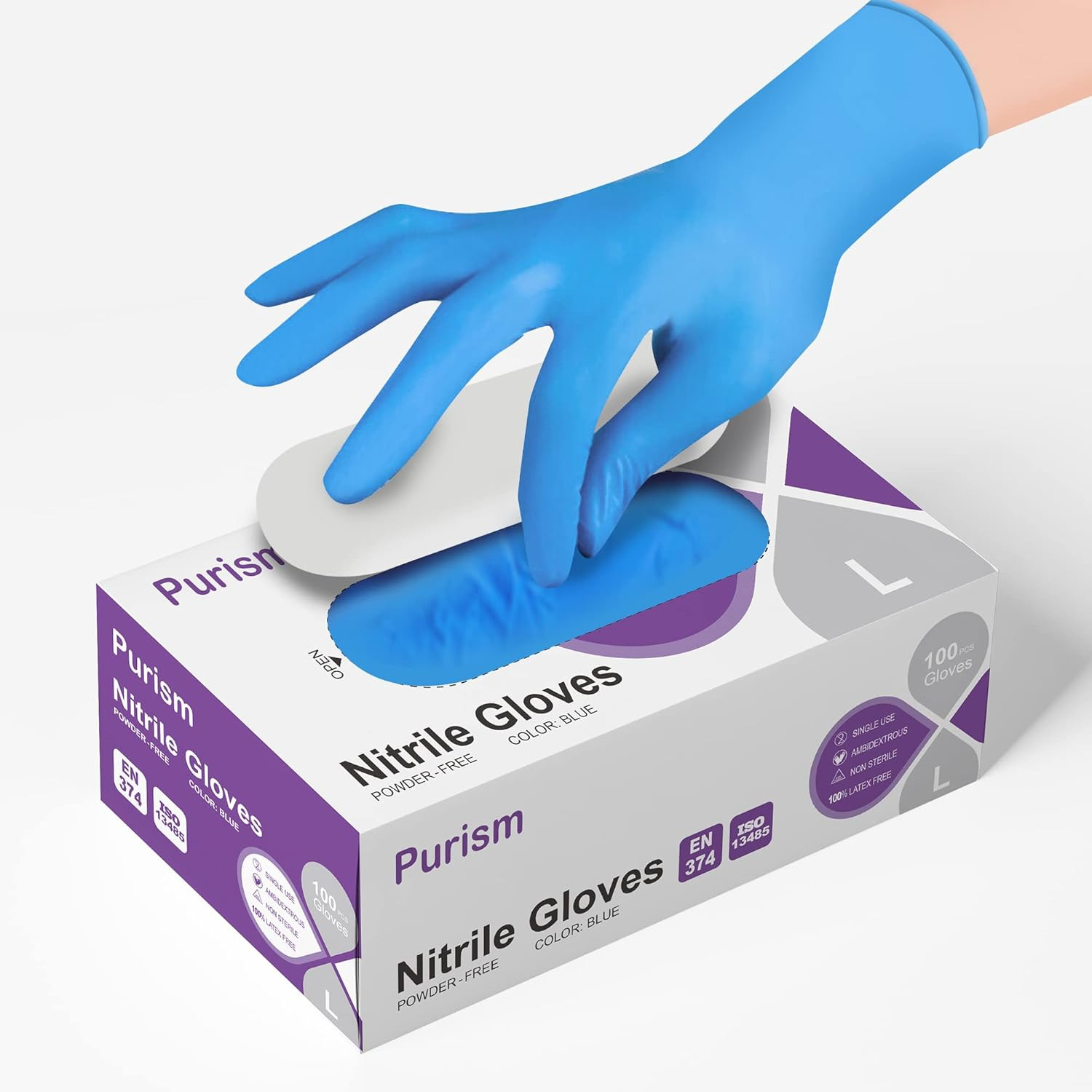 Nitrile Gloves 100Pcs 1000 Pcs Disposable Blue, Small/Medium/Large/Xlarge, No La