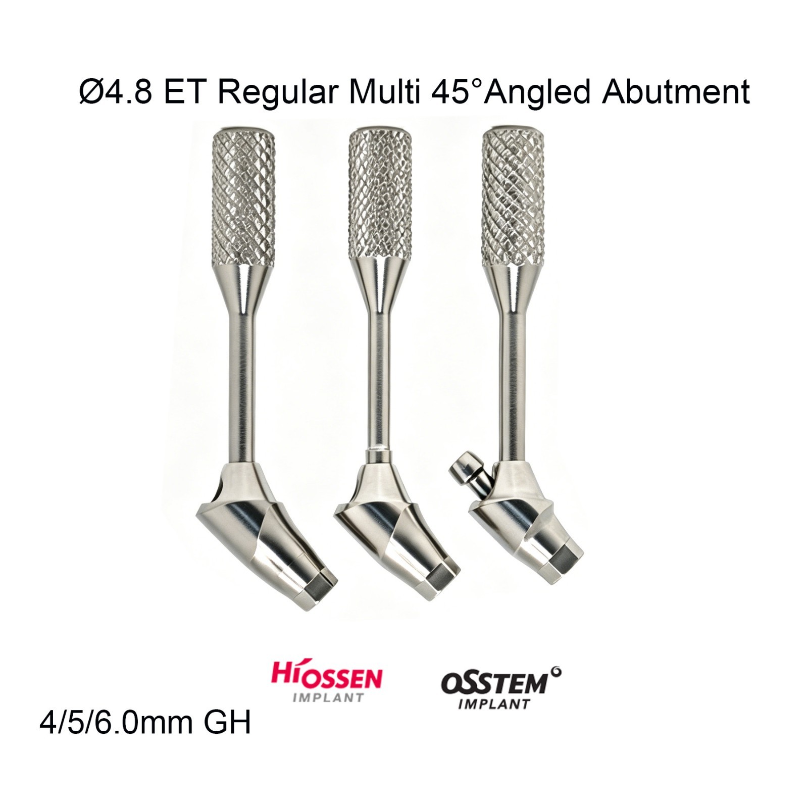 Dental Multi unit Angled abutment D4.8mm MUA 17/30/45° fits Hiossen Osstem M/R