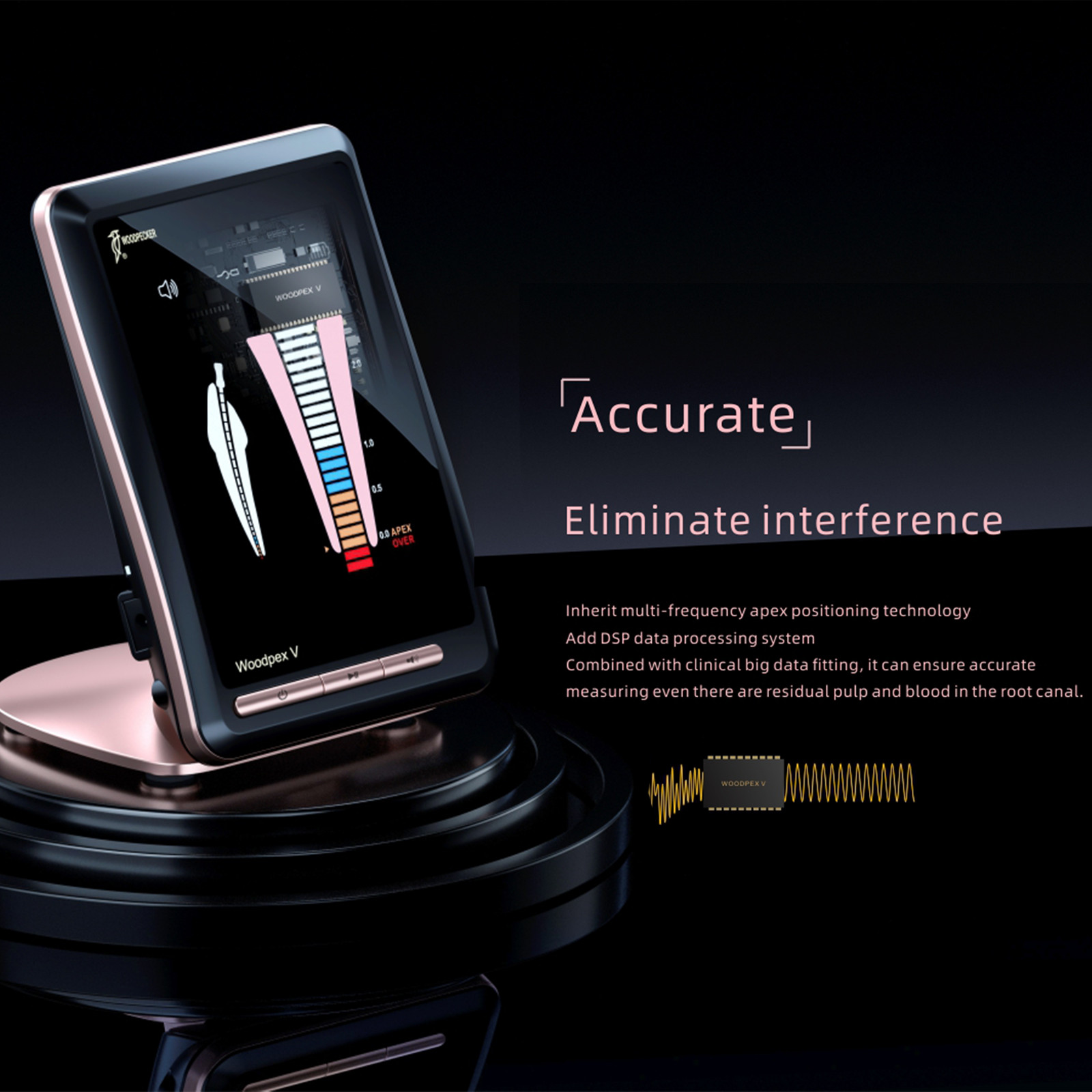 Woodpecker Dental Woodpex V 4.5’’ LCD Apex Locator Endodontic Root Canal Finder