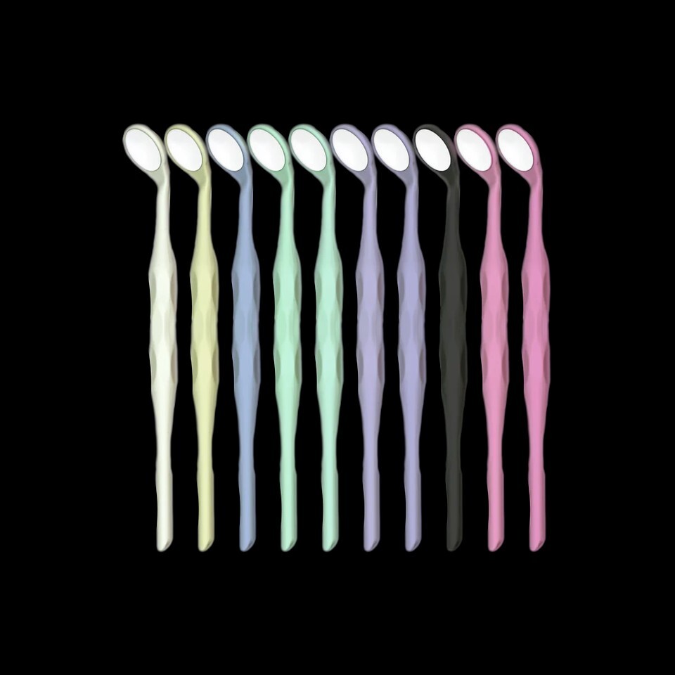 HAHNENKRATT Relax FS Rhodium 5 Plane 24 mm Dental Mirrors Pack of 10 (Free Ship)