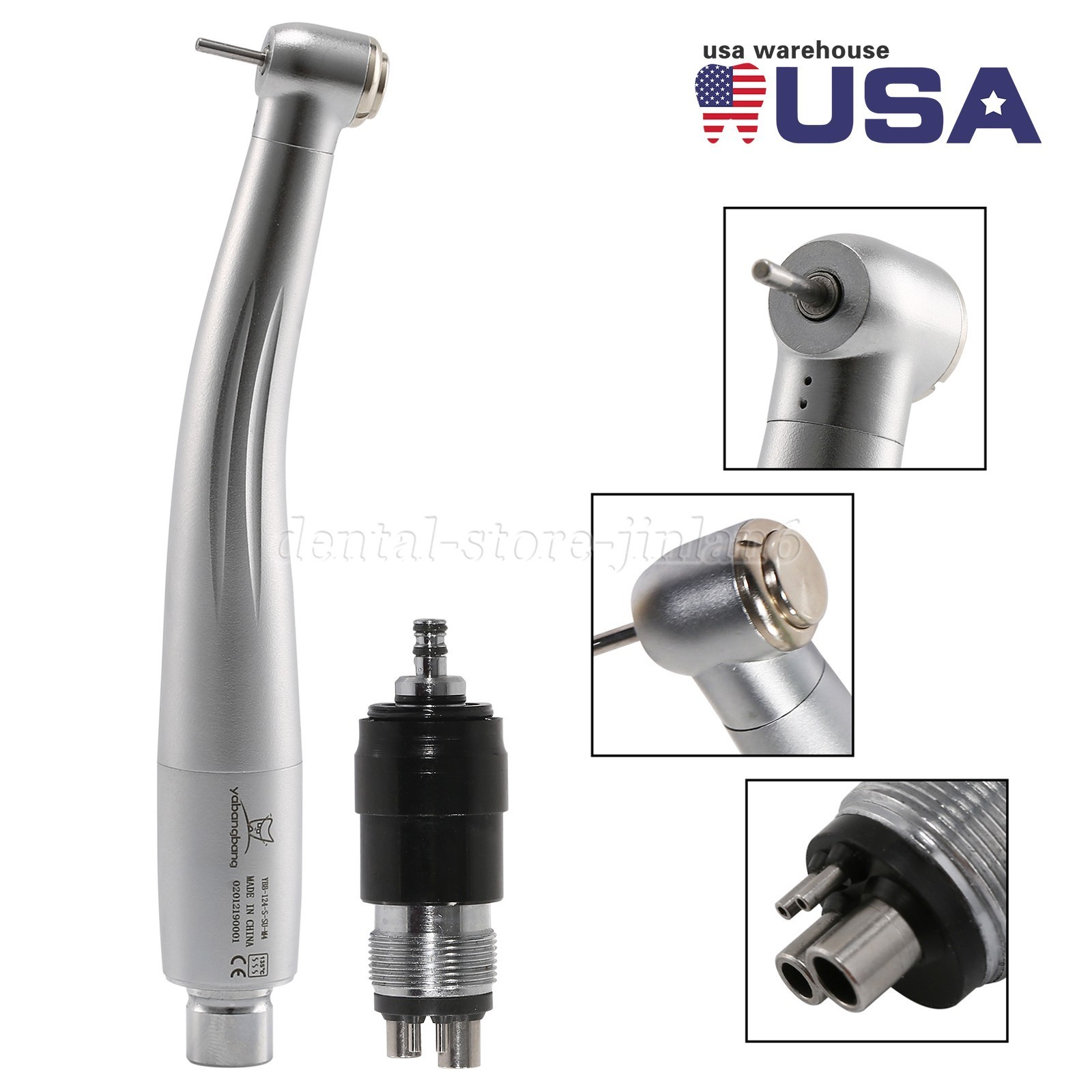 10 Pcs NSK Style Dental High Speed Turbine Handpiece+4 Hole Quick Coupling YBNK4
