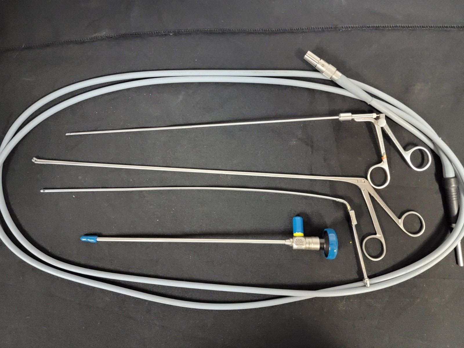 Karl Storz Microlaryngeal Rigid Bronchoscope Set Including Instruments and Tray