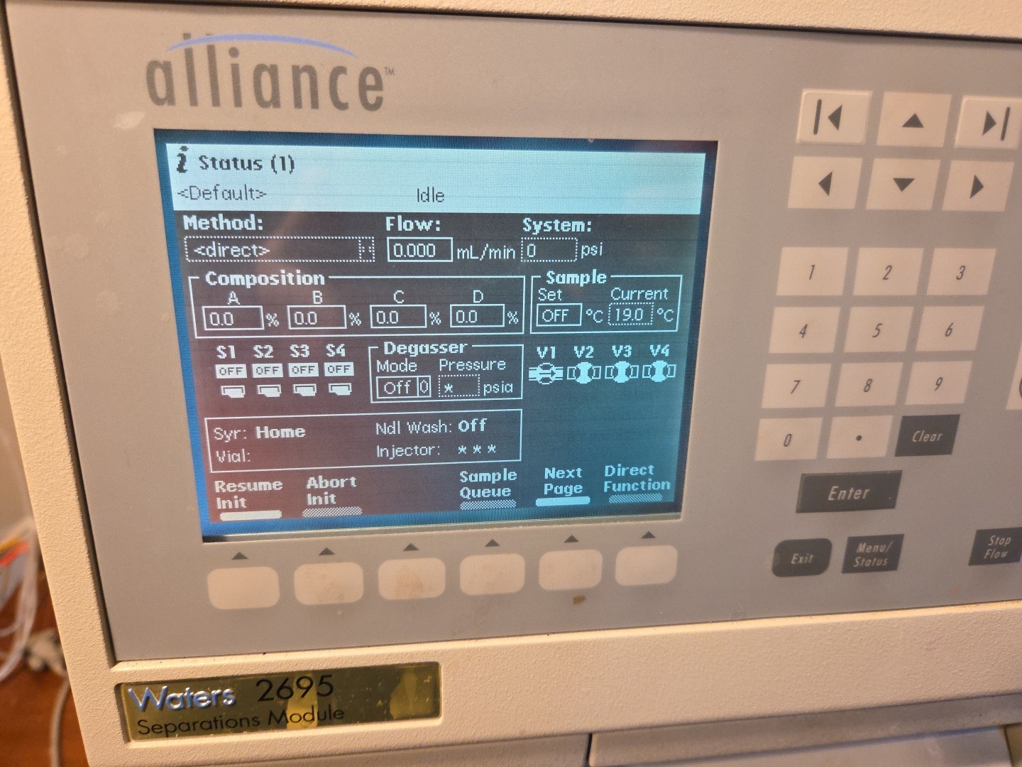 Waters Alliance 2695 HPLC Separations Module Powers On w/ 5 Carousels A-E Set