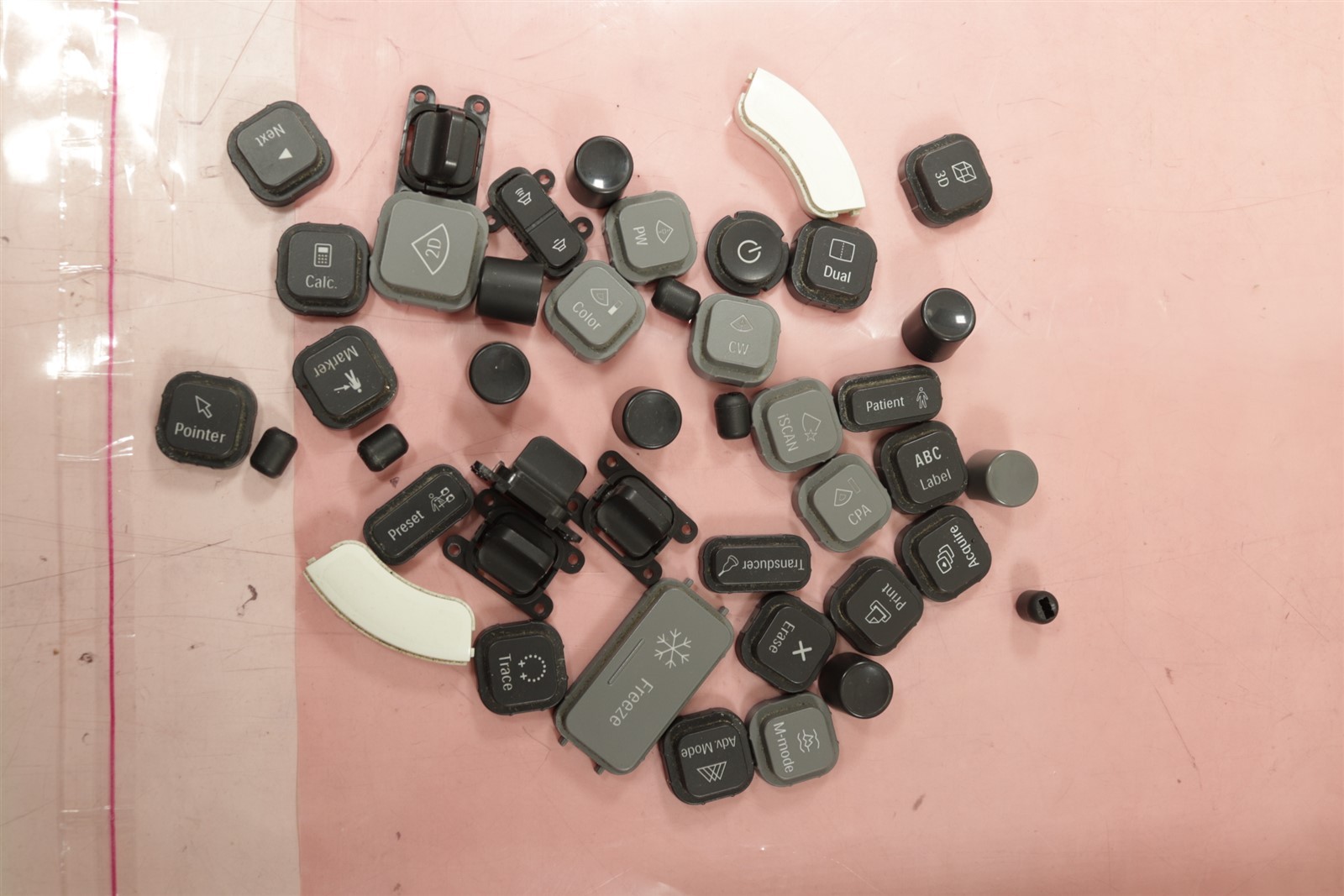 Philips ClearVue 350/550 Control Panel Plastic Buttons Keys