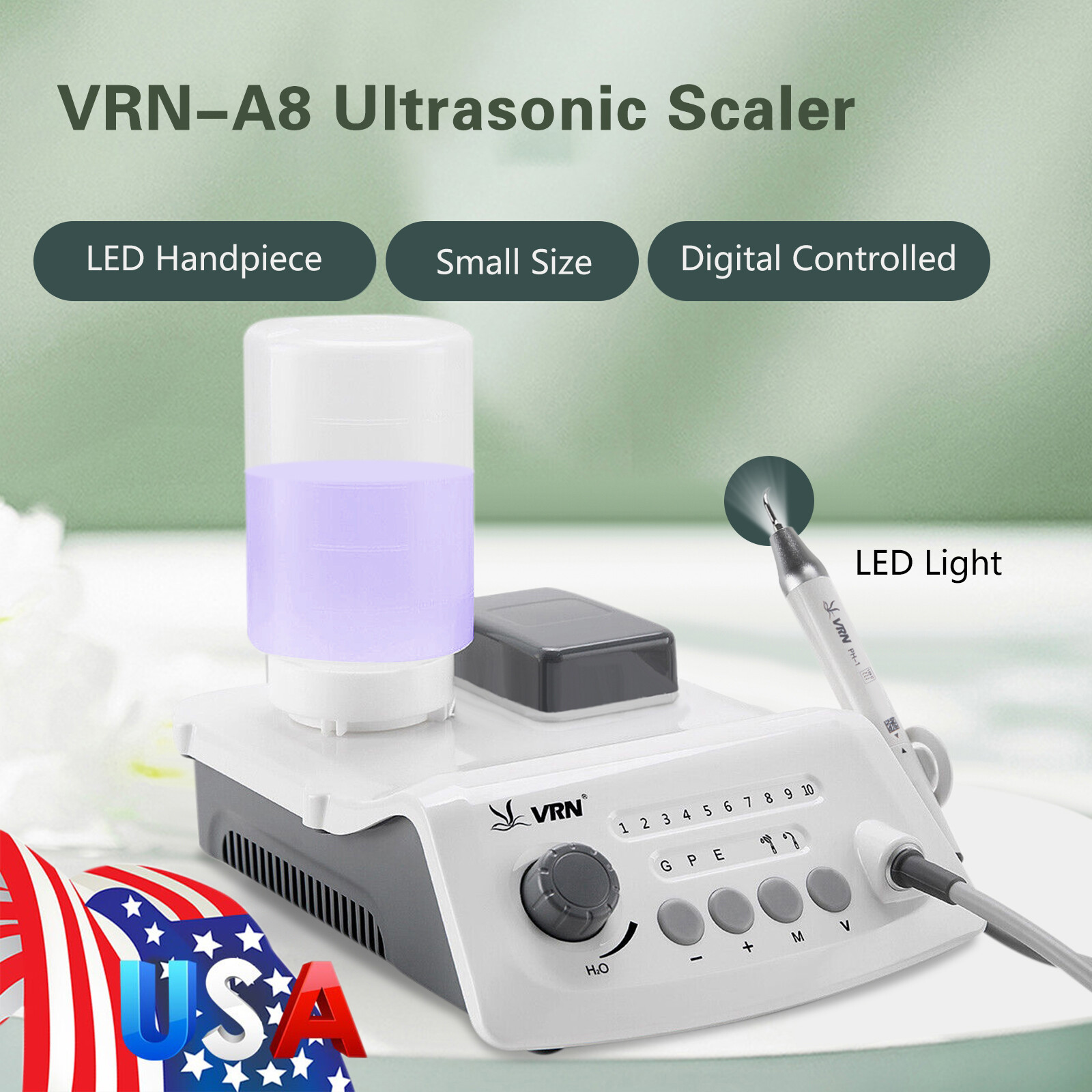LED Dental Ultrasonic Piezo Scaler HW-5L Handpiece with 5 Tips