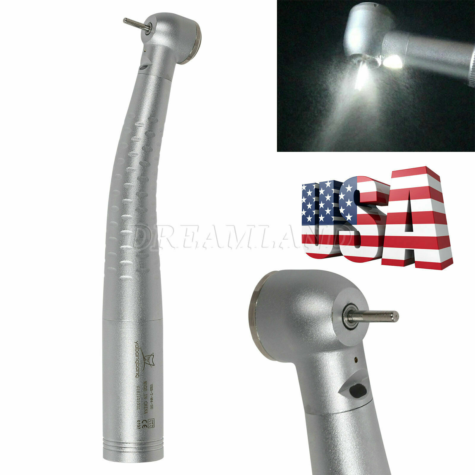 Large Head Dental Fiber Optic High Speed LED Handpiece SKGD6 Compatible KAVO CE
