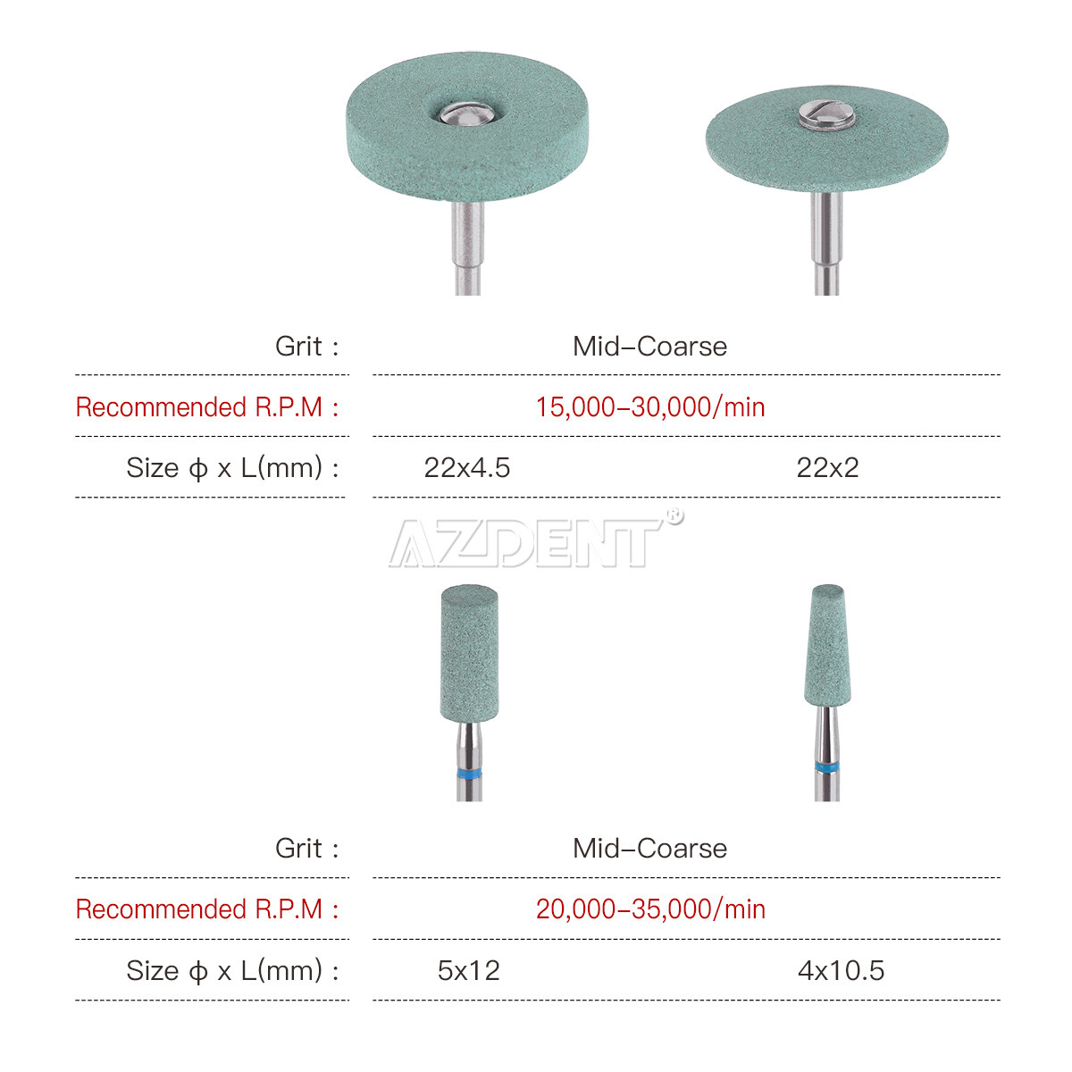 Dental Lab Ceramic Diamond Grinder Zirconia Porcelain Polisher Polishing Bur