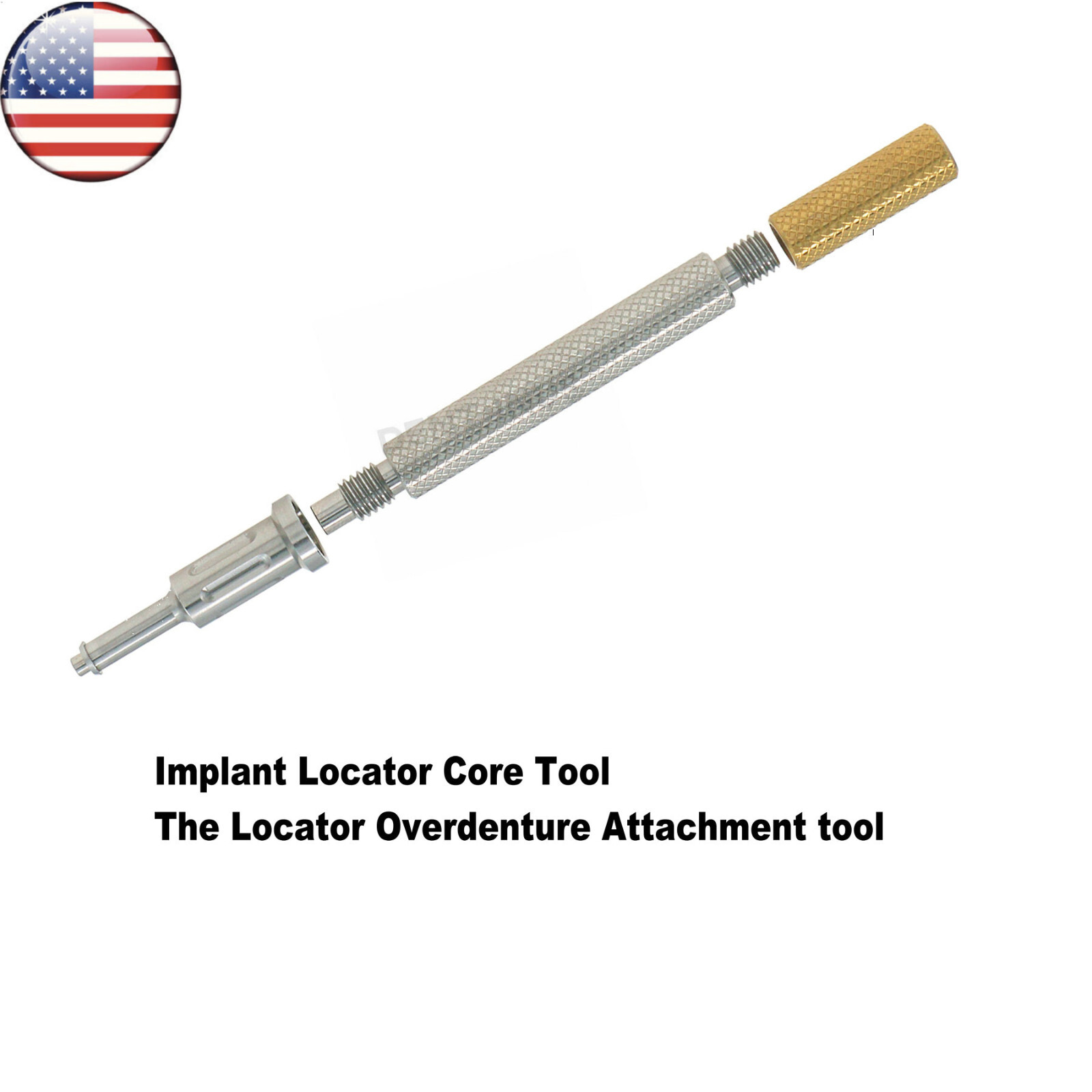 Implant Mini 1mm Abutment Locat0r Retention Cap Fits HIOSSEN ET III SA Fixture