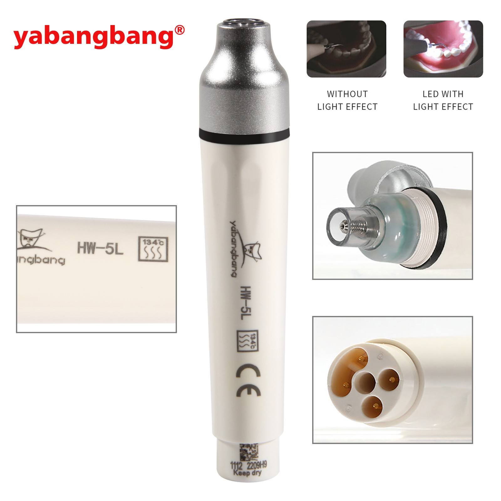 Dental LED Handpiece for Ultrasonic Piezo Scaler Fit Woodpecker EMS UDS