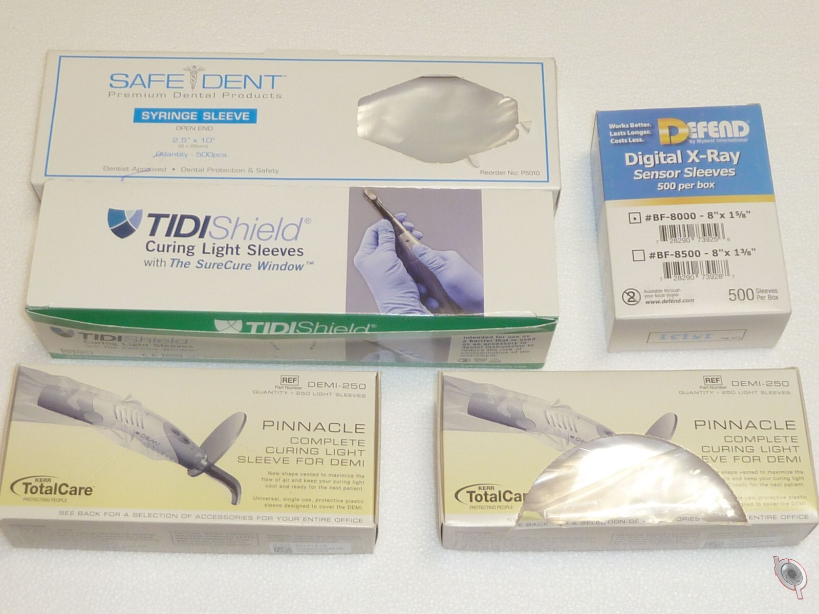 Dental Sleeve LOT* Pinnacle Curing Light-TIDI Shield-Safe Dent-Defend X-ray