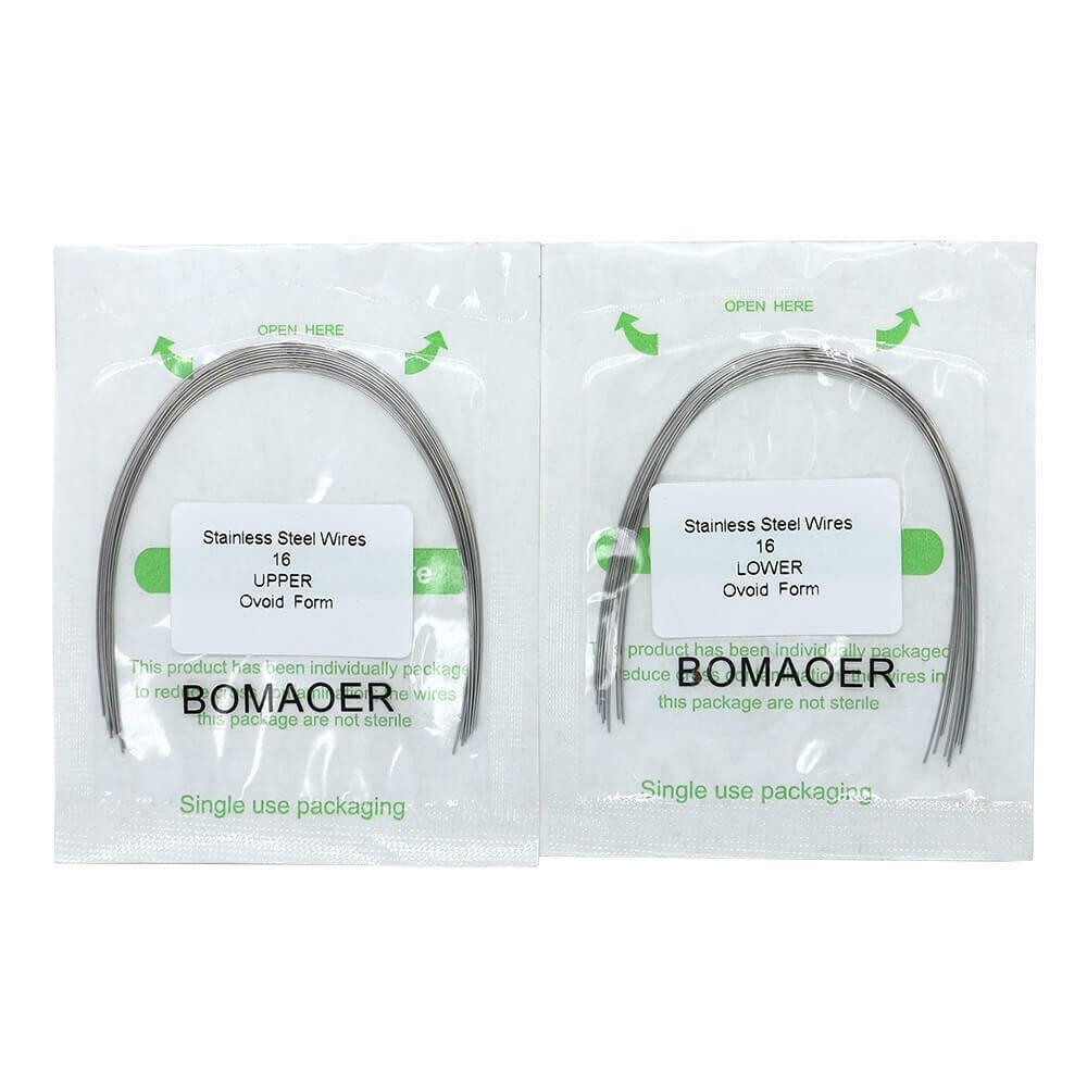 5 Packs Dental Orthodontic Staineless Steel Round Arch Wire Ovoid Form 014 Upper